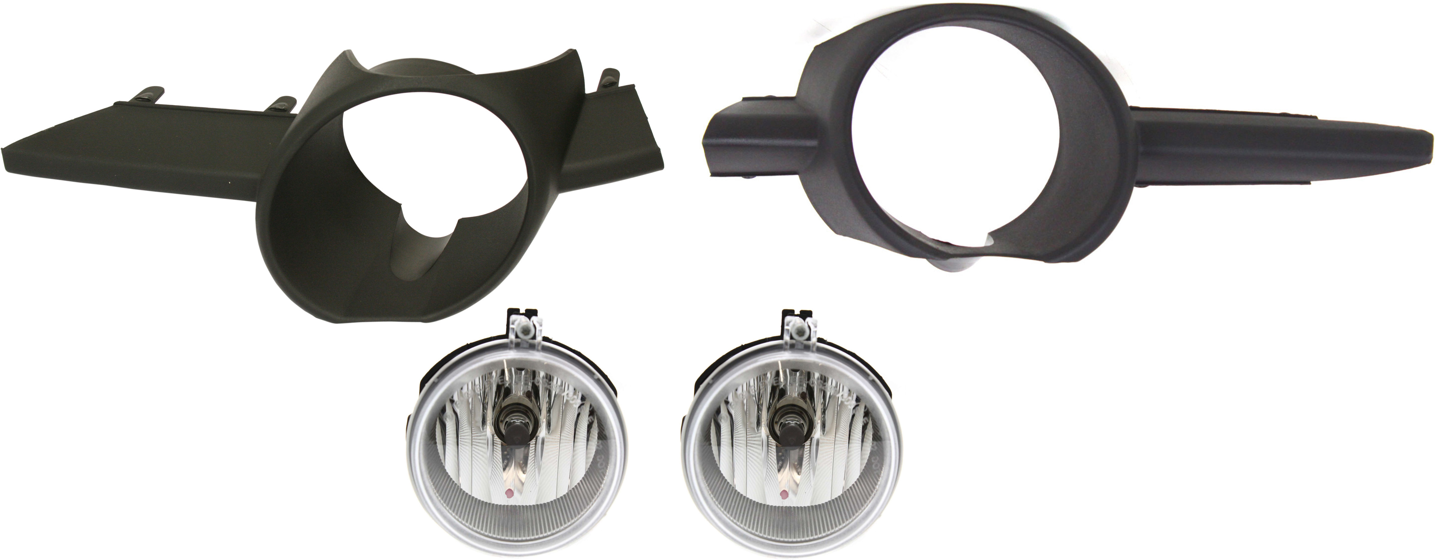 AM TOWN COUNTRY 08-09 FOG LAMP RH AND LH 4 pc kit Assembly Halogen includes Fog Light Trim SKU KIT 070217-93 Partslink CH2592137 CH2598102 CH2599102 OEM 4805857AB 5113235AA 5113234AA