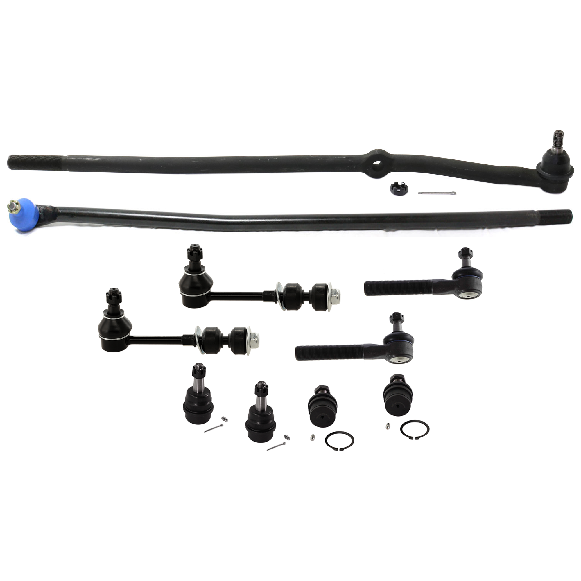 AM RAM 1500-2500 P U 98-99 FRONT TIE ROD RH AND LH Inner and Outer To Connecting Tie Rod SKU KIT 070224 C128 OEM 2693148-4011811-52039186-40