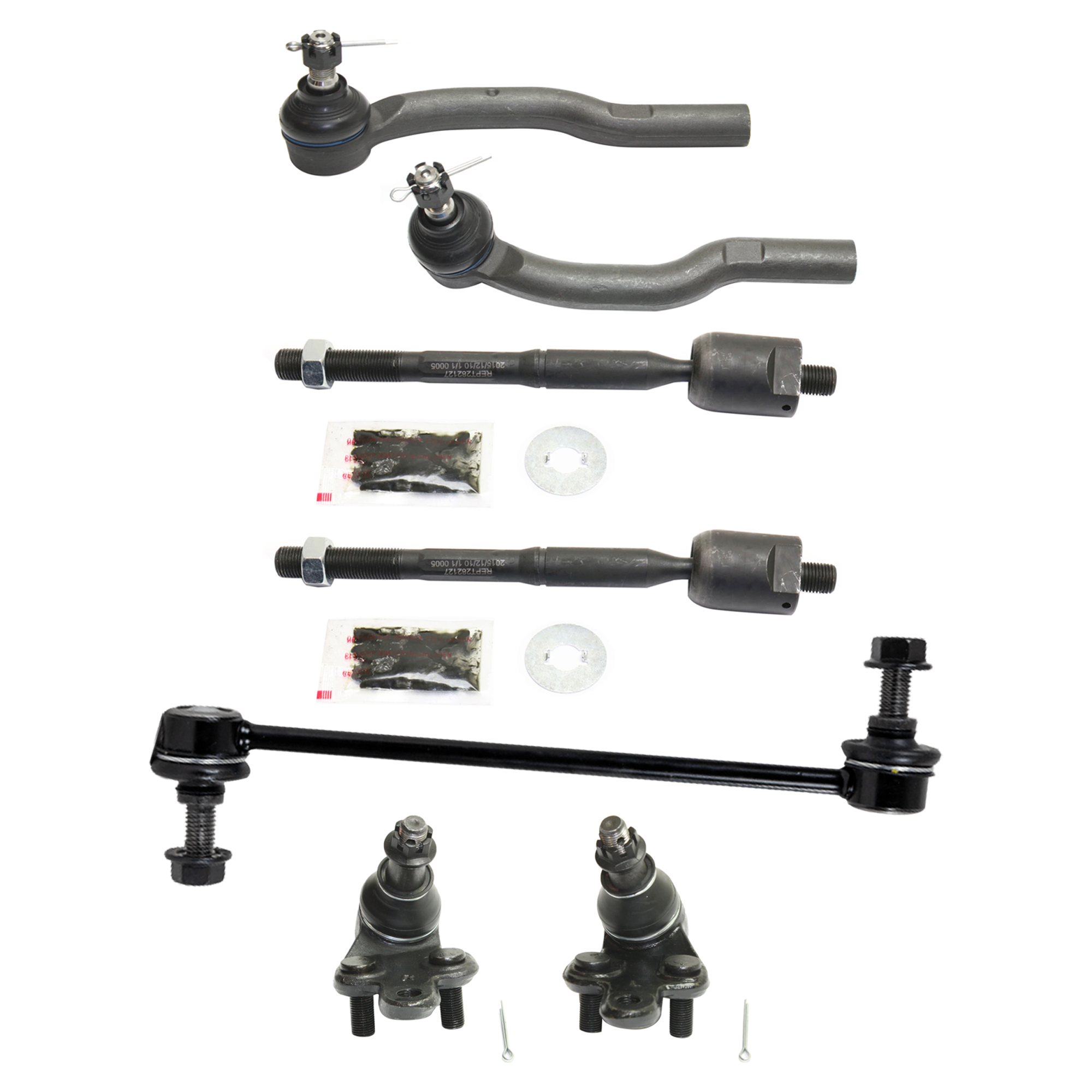 AM CAMRY ES330-04-06 FRONT TIE ROD RH AND LH Inner and Outer 8 pc kit with Ball Joint and Sway Bar Link SKU KIT 070224 C161 OEM 1015317-2693360-4012023-454