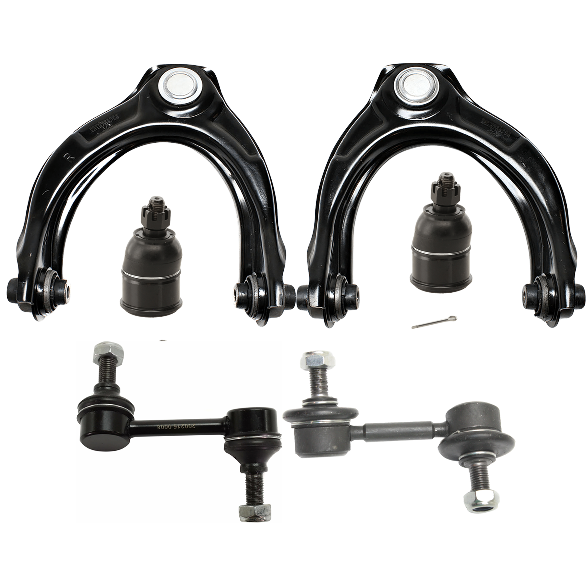 AM ACCORD 08-12 TSX 09-14 FRONT CONTROL ARM RH AND LH Upper 6 pc Kit with Ball Joint and Sway Bar Link SKU KIT 070224 C236 OEM 51510TA0A03-51520TA0A03 GS6050