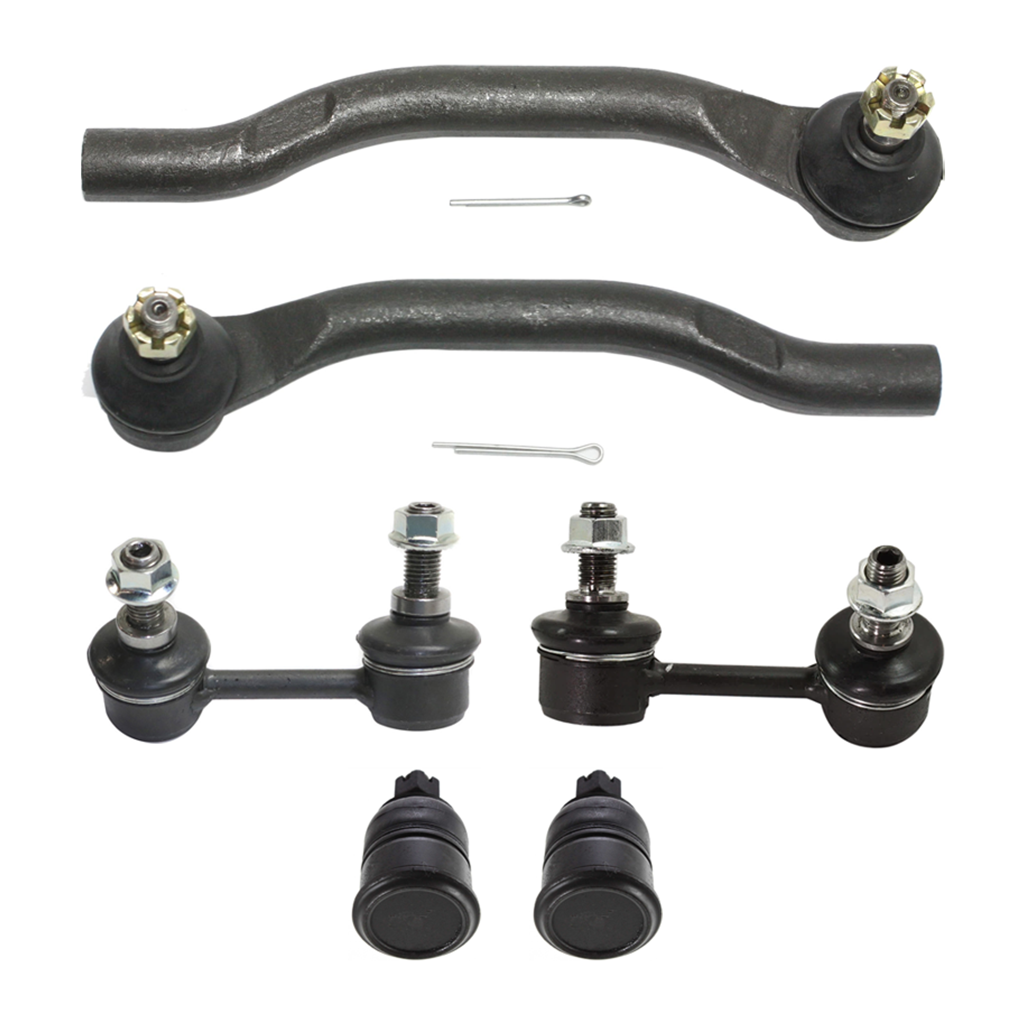 AM ACCORD 98-02 TL 99-03 FRONT TIE ROD LH AND RH Inner and Outer 6 pc kit with Ball Joint and Sway Bar Link SKU KIT 070224 C240 OEM 1014619-46A0636A 53560S84A01