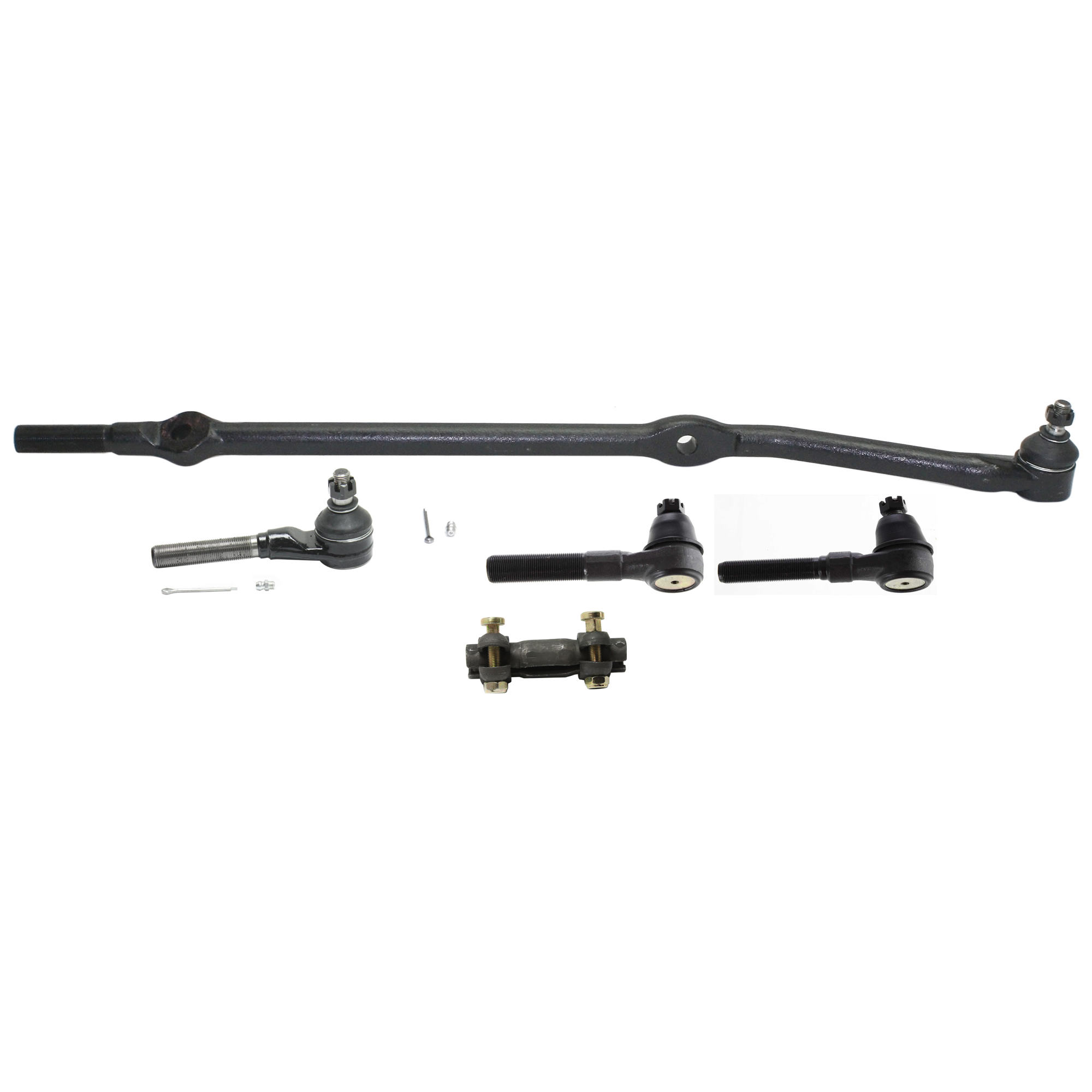 AM WRANGLER 97-06 FRONT TIE ROD END RH AND LH Inner and Outer Lower 5 pc kit with Tie Rod Adjusting Sleeve SKU KIT 070224 C243 OEM 52087887-310301-388900-2691134