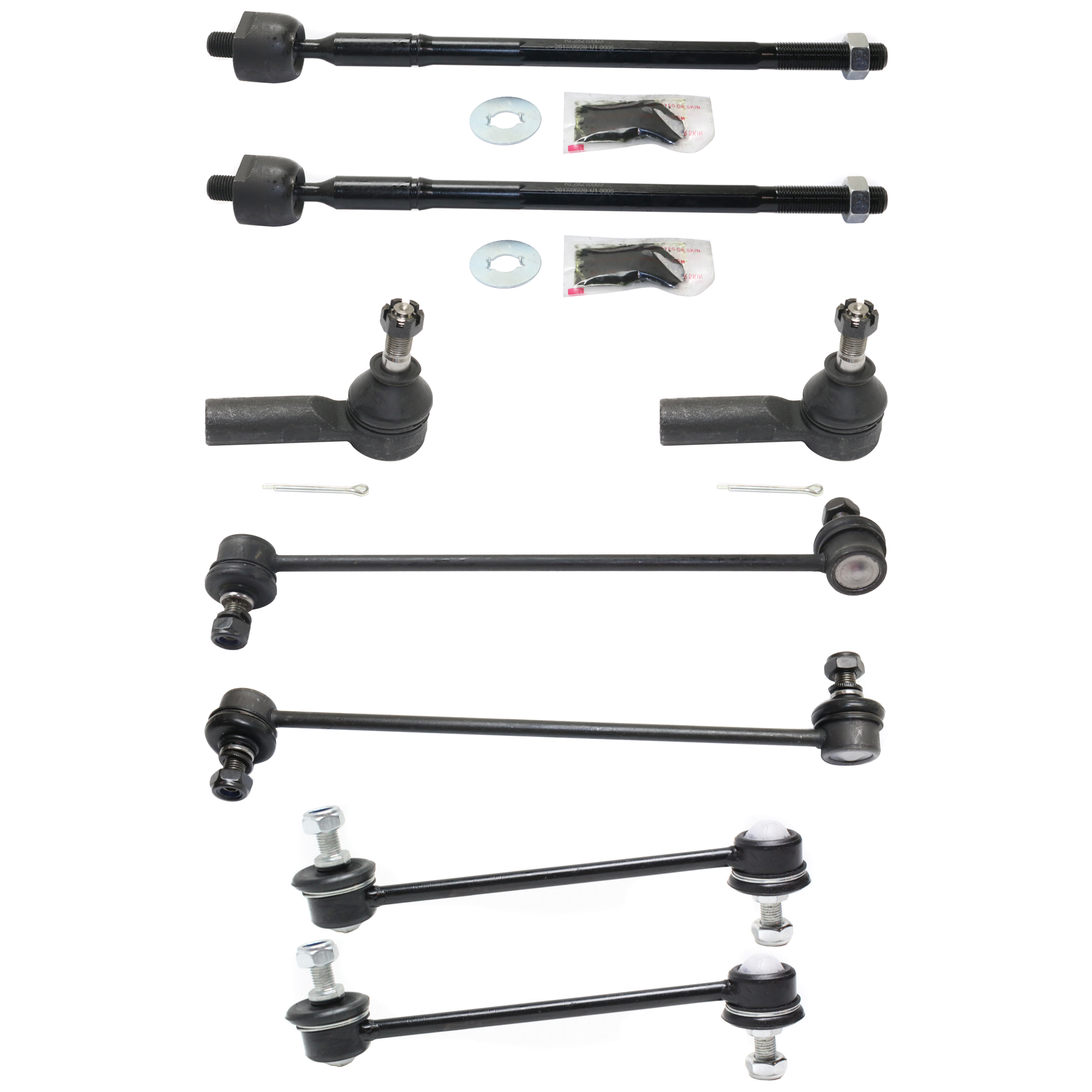 AM RX300-99-03 FRONT TIE ROD END RH AND LH Inner and Outer 8 pc kit w Sway Bar Link FWD SKU KIT 070224 C273 OEM 356-046-101-429-110-000-000-000-000