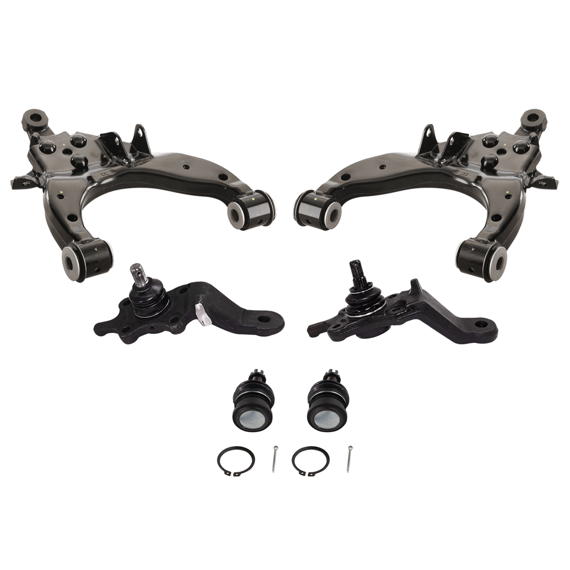 AM 4RUNNER 96-02 FRONT CONTROL ARM RH AND LH Lower 6 pc Kit with Ball Joint SKU KIT 070224 C279 OEM 4806835080-4806835081-48069350