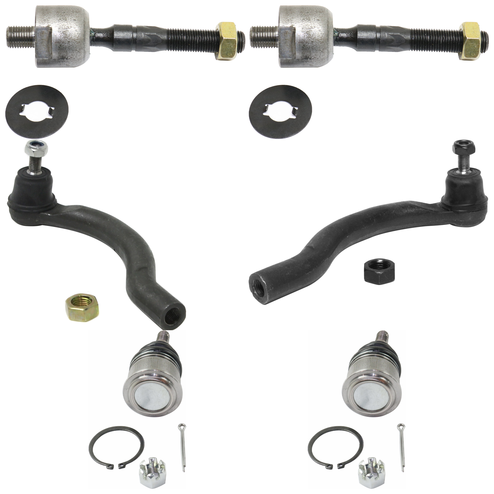 AM ACCORD 03-07 TSX 09-14 FRONT BALL JOINT RH 6 pc Kit SKU KIT 070224 C345 OEM 1016526-2601662-2601797-505137
