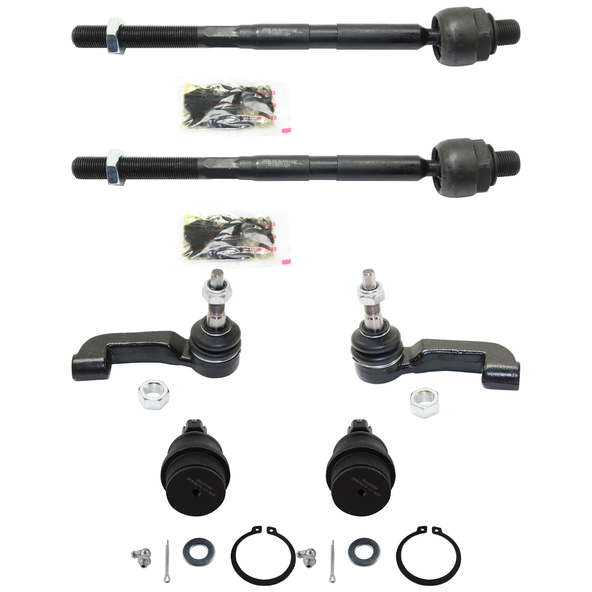 AM NITRO 07-07 FRONT TIE ROD END RH AND LH Inner and Outer Lower 6 pc kit with Ball Joint SKU KIT 070224 C354 OEM 45A1341 ES4632-4012359-6125803