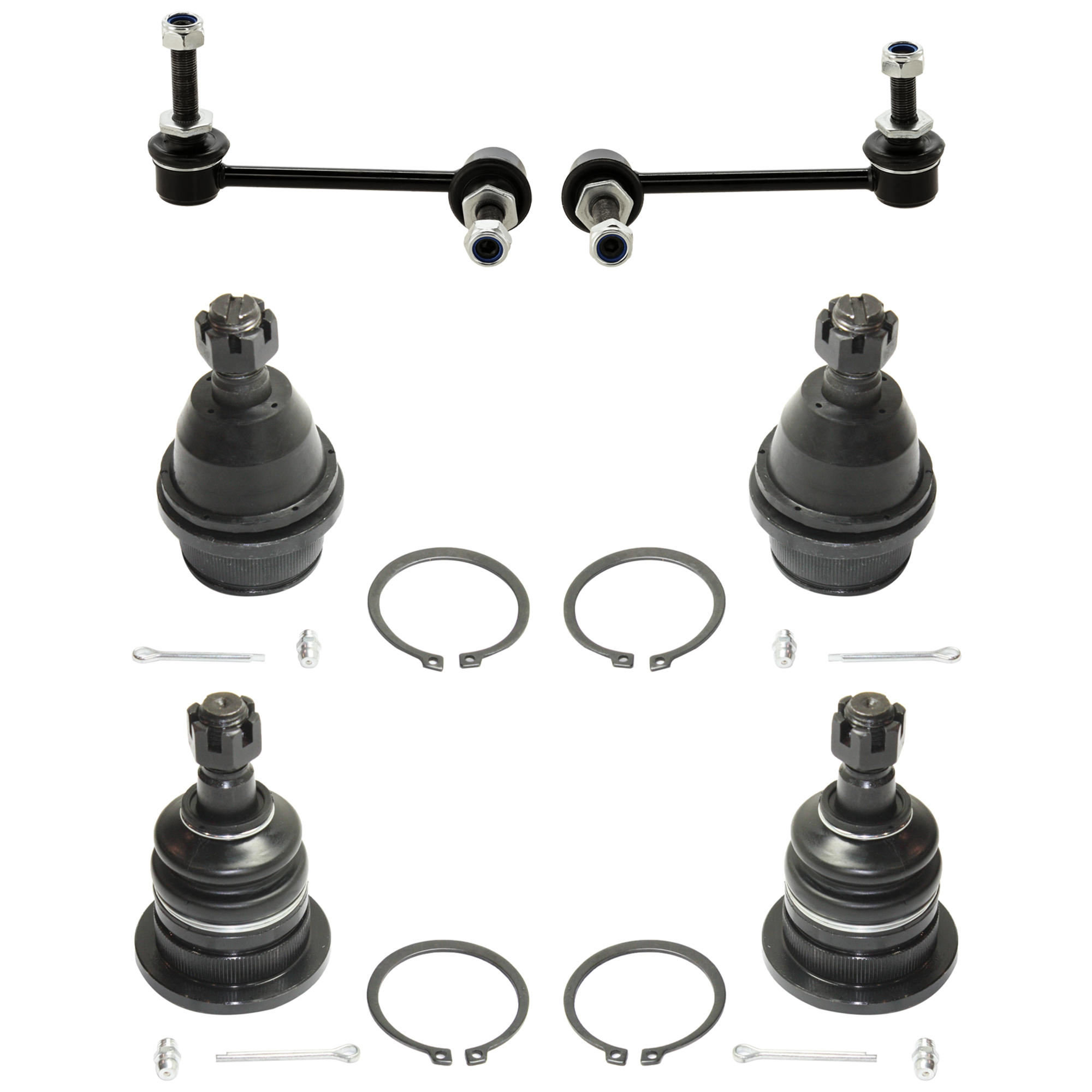 AM GX470-4RUNNER 03-09 FRONT BALL JOINT RH 6 pc Kit SKU KIT 070224 C356 OEM 2601746-5051435-104500017-4806