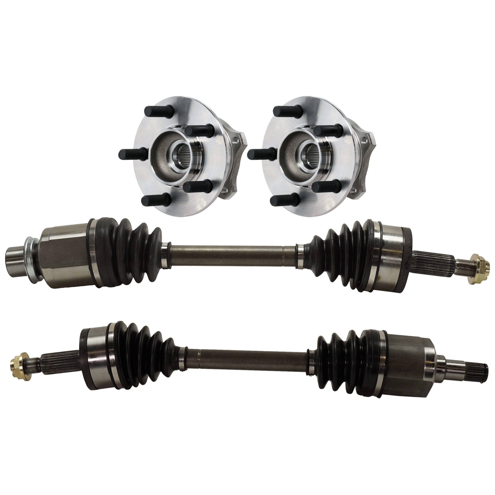 AM CHARGER 07-17 FRONT CV AXLE ASSEMBLY RH AND LH 4 pc kit with Wheel Hub SKU KIT 070224 C411 OEM 91248389