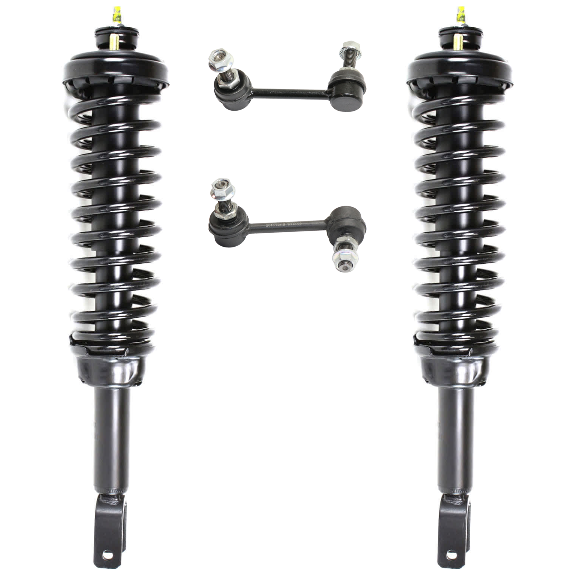 AM CIVIC 99-00 REAR FULLY LOADED STRUT RH AND LH 4 pc Kit with Sway Bar Link SKU KIT 070224 C421 OEM 52611S04G01-1014891-2651453-54