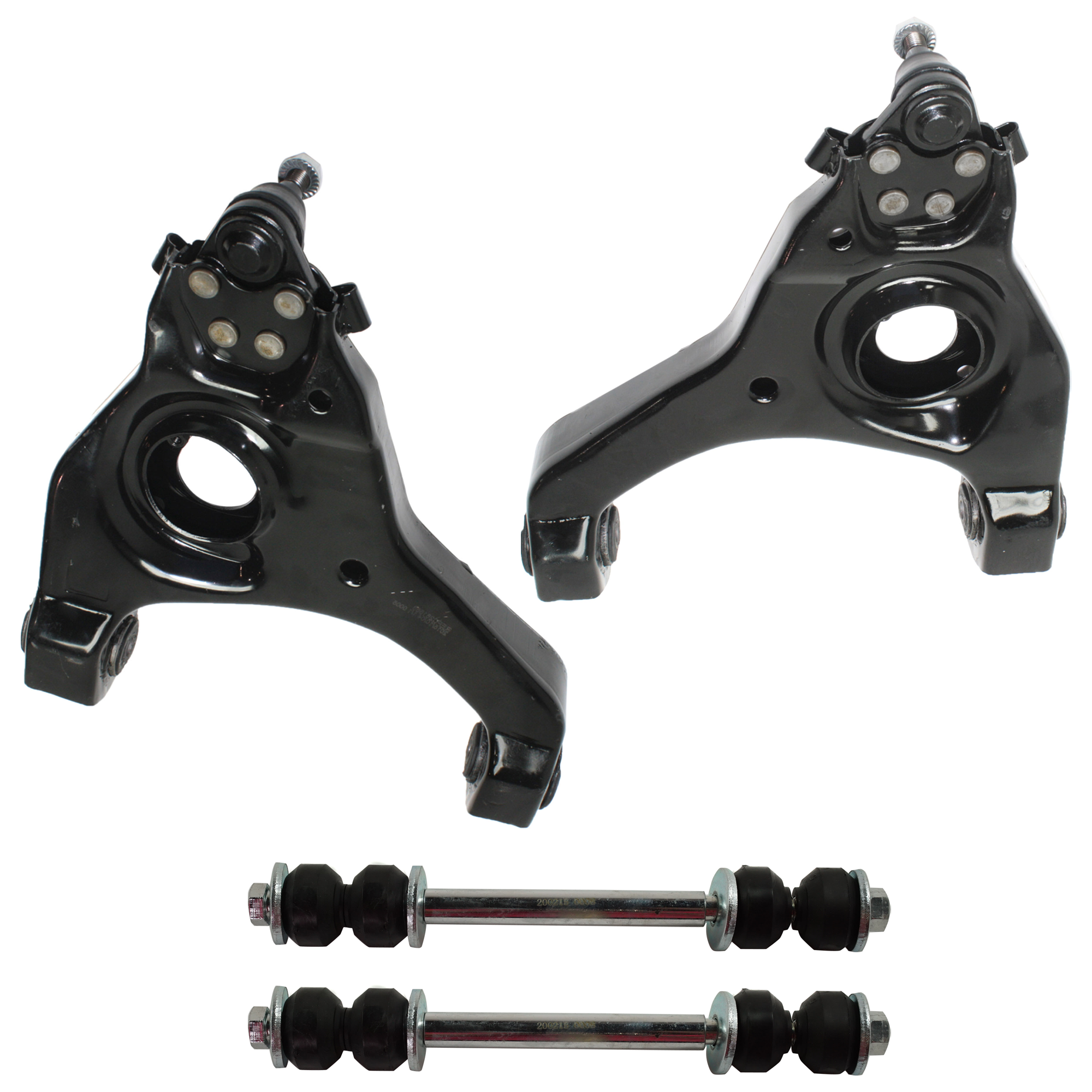 AM SILVERADO SIERRA 99-07 FRONT CONTROL ARM RH AND LH Lower 4 pc Kit with Sway Bar Link SKU KIT 070224 C436 OEM 12478067-12478068-1880631-2651