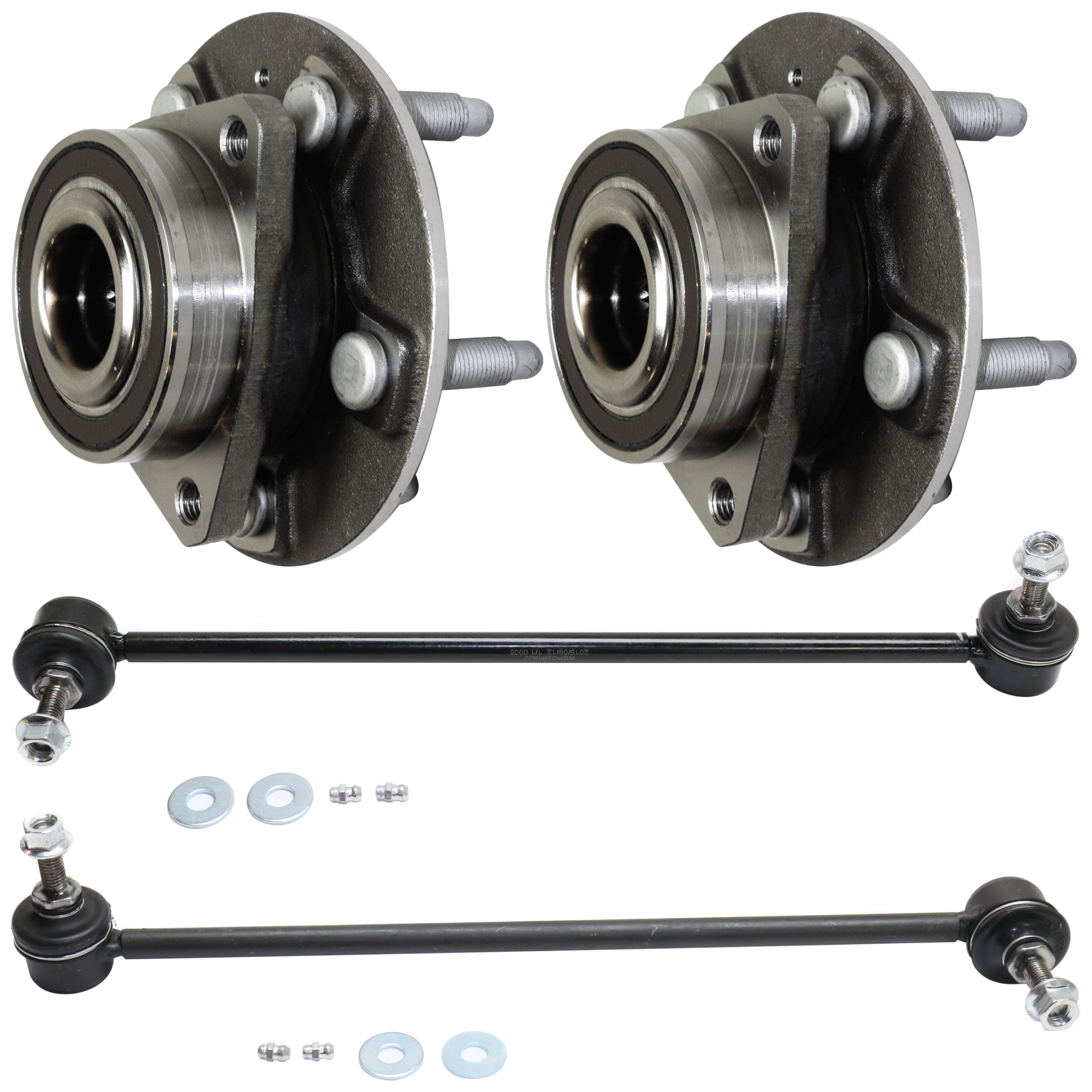 AM CAMARO 10-11 FRONT HUB ASSEMBLY RH=LH 4 pc kit with Sway Bar Link SKU KIT 070224 C443 OEM 13580685 GS508104 SL90051 GS50