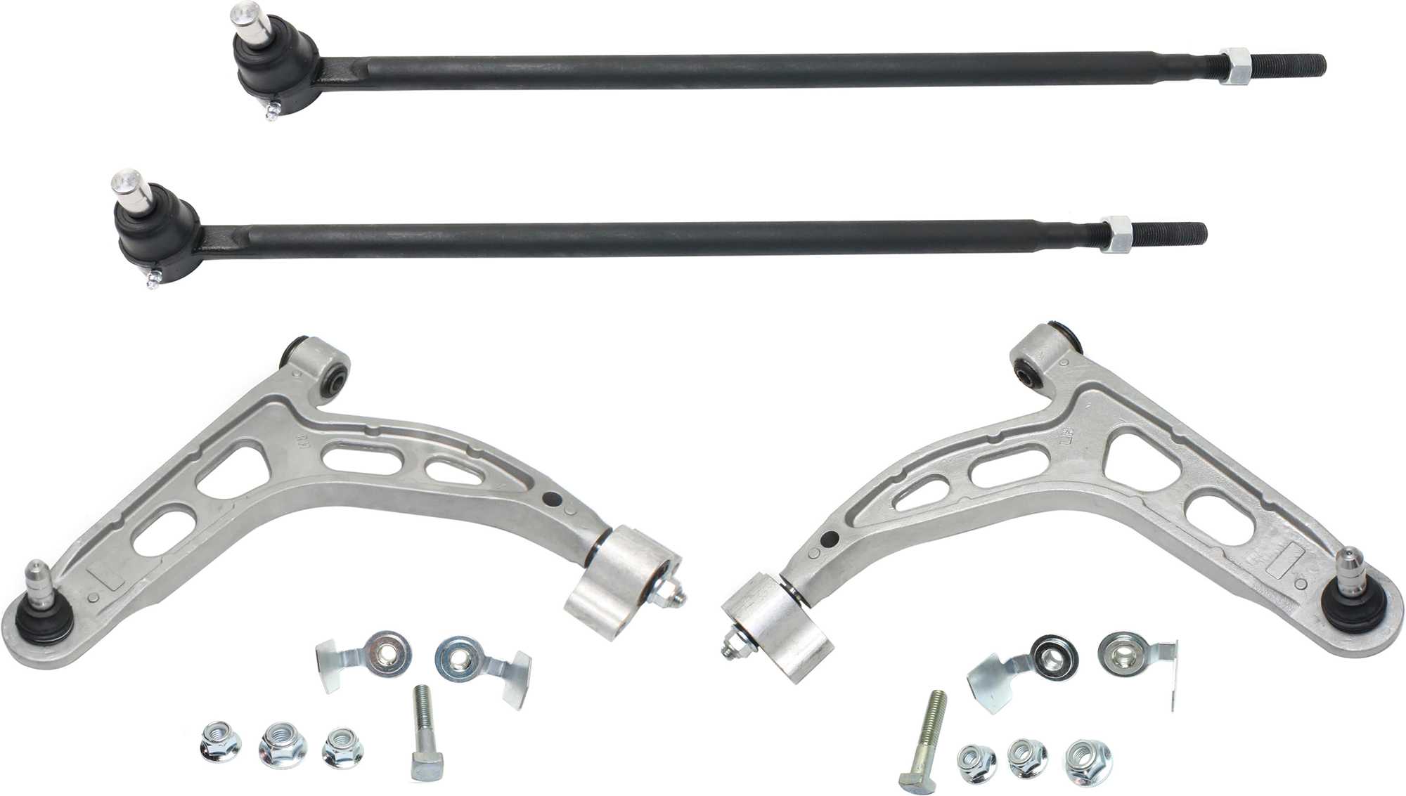 AM EXPLORER MOUNTAINEER 02-05 REAR CONTROL ARM RH AND LH Upper 4 pc Kit with Tie Rod End SKU KIT 070224 C468 OEM 1L2Z5500AC 1L2Z5500AD 2L2Z5A97