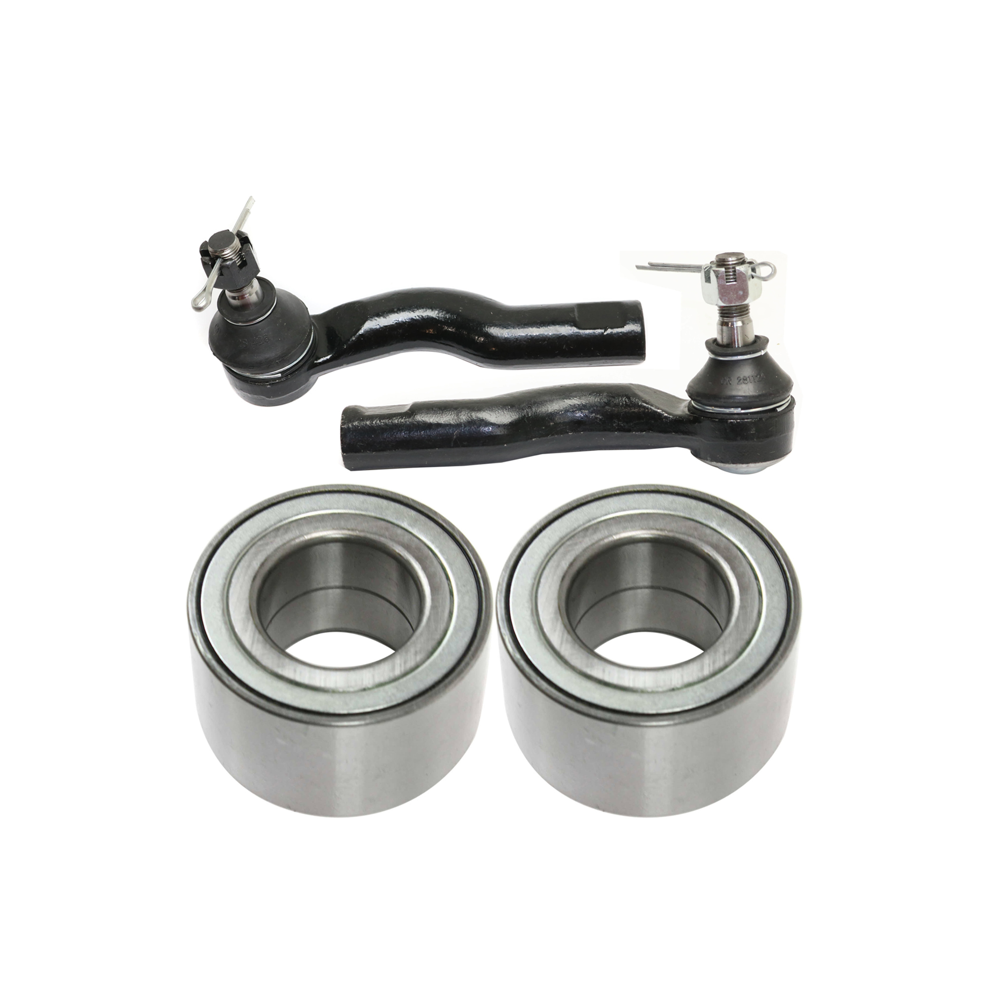 AM RX 7-86-91 MX 5 MIATA 06-15 FRONT WHEEL BEARING RH AND LH 4 pc kit with Tie Rod Ends SKU KIT 070224 C473 OEM 2693500-4012163-6E5Z3A130B ES4