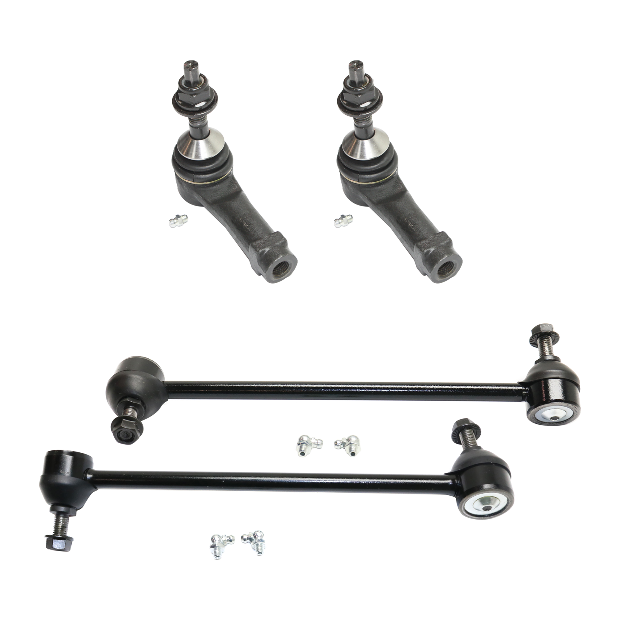 AM FREESTYLE MONTEGO 05-07 FRONT TIE ROD RH AND LH Outer 4 pc kit with Sway Bar Link SKU KIT 070224 C476 OEM GS40601 JTE1463 TO85435-265179