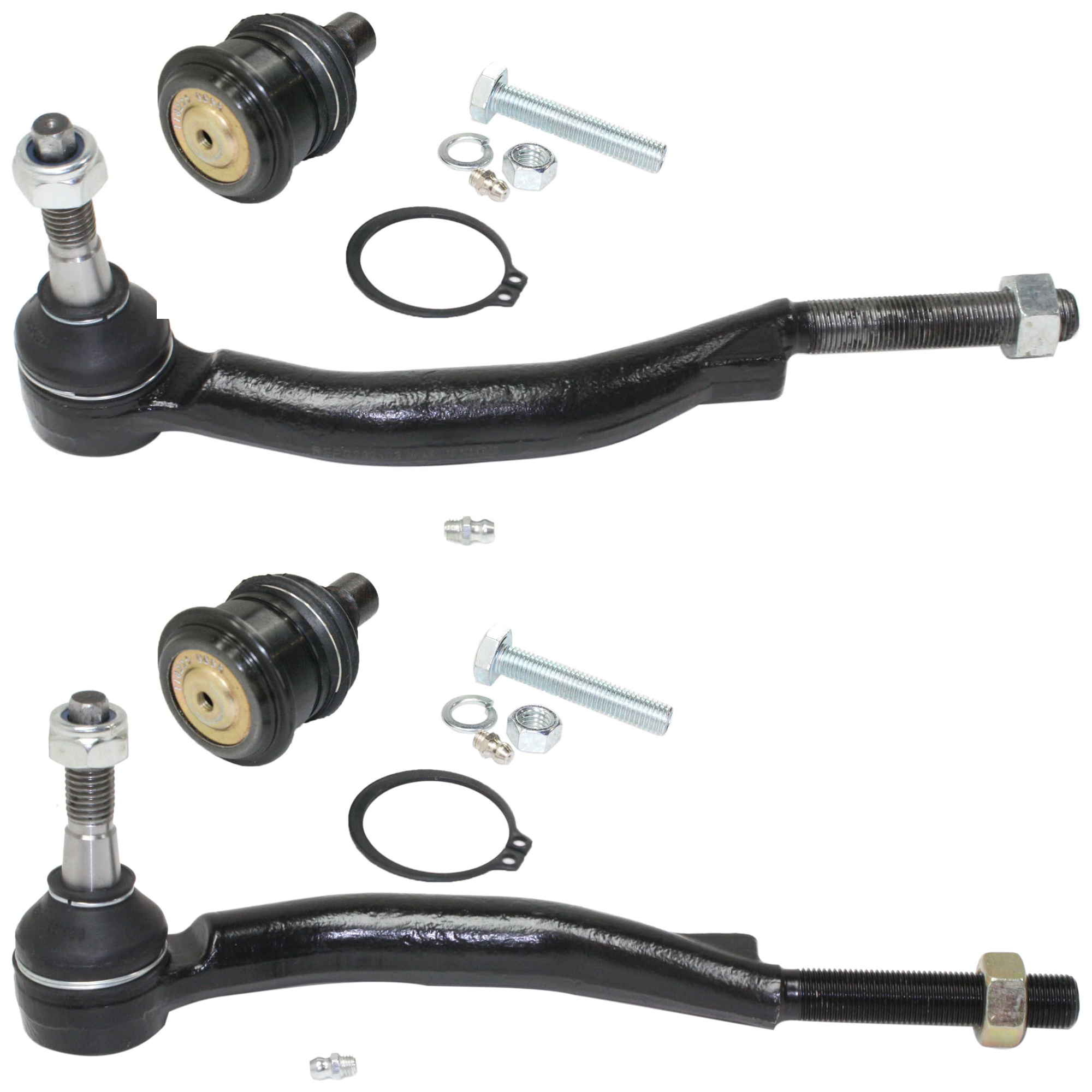 AM ENVOY TRAILBLAZER 02-09 FRONT TIE ROD RH AND LH Outer 4 pc kit with Ball Joint SKU KIT 070224 C480 OEM 1016508-2693223-4011886-261002