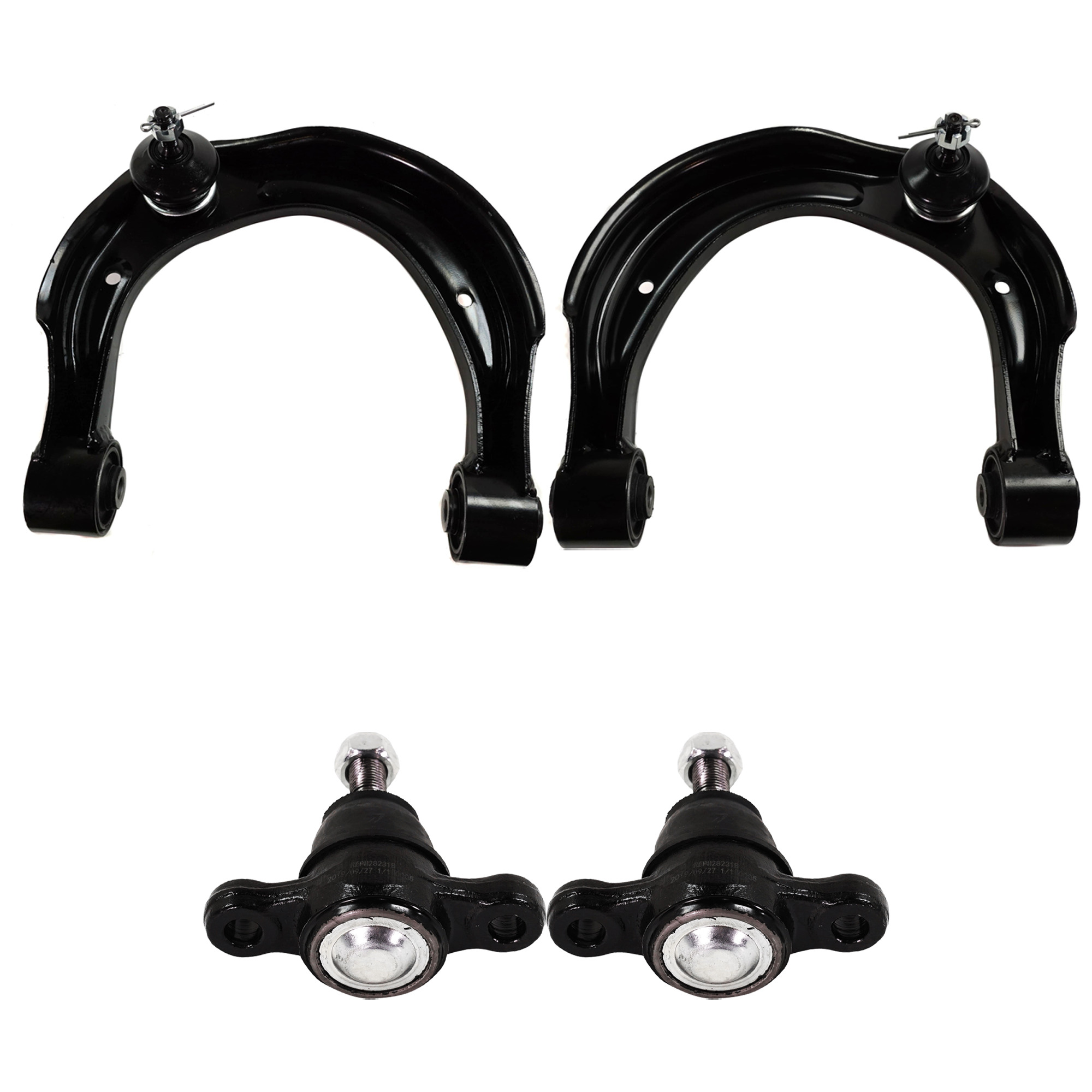 AM AZERA 07-11 FRONT CONTROL ARM RH AND LH Upper 4 pc Kit with Ball Joint SKU KIT 070224 C482 OEM 544103F601-544203F601-1015371