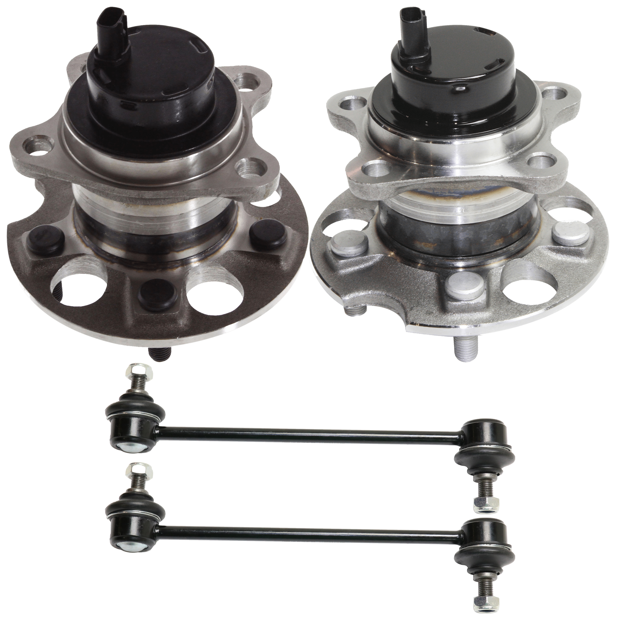 AM HIGHLANDER 04-07 REAR HUB ASSEMBLY RH=LH 4 pc Kit with Sway Bar Link SKU KIT 070224 C497 OEM 424500E010-424615-516101-71228