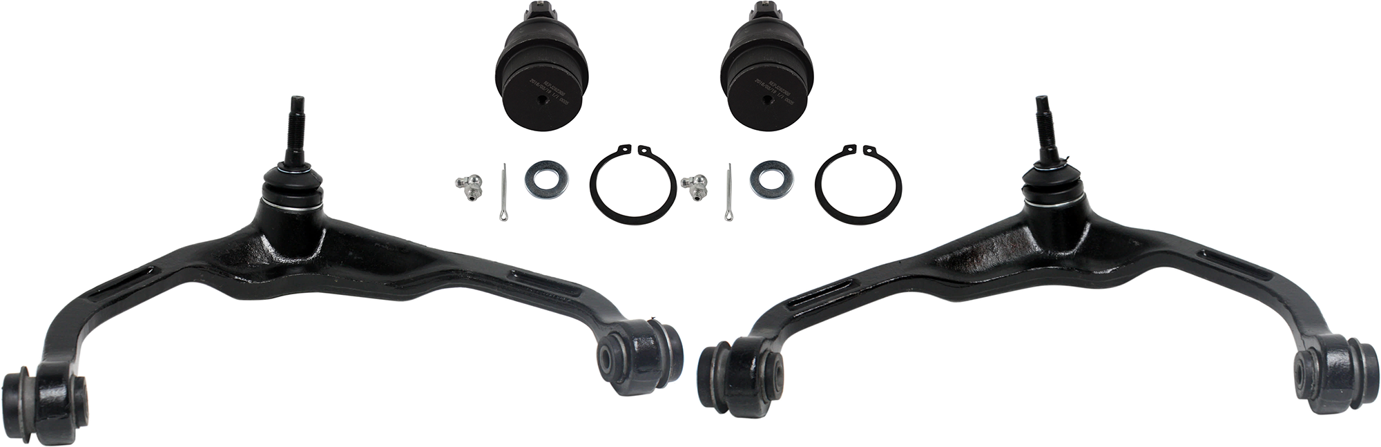 AM NITRO 07-11 FRONT CONTROL ARM LH Upper 4 pc Kit with Ball Joint SKU KIT 070224 C500 OEM 52125112AE 52125113AE 2601627