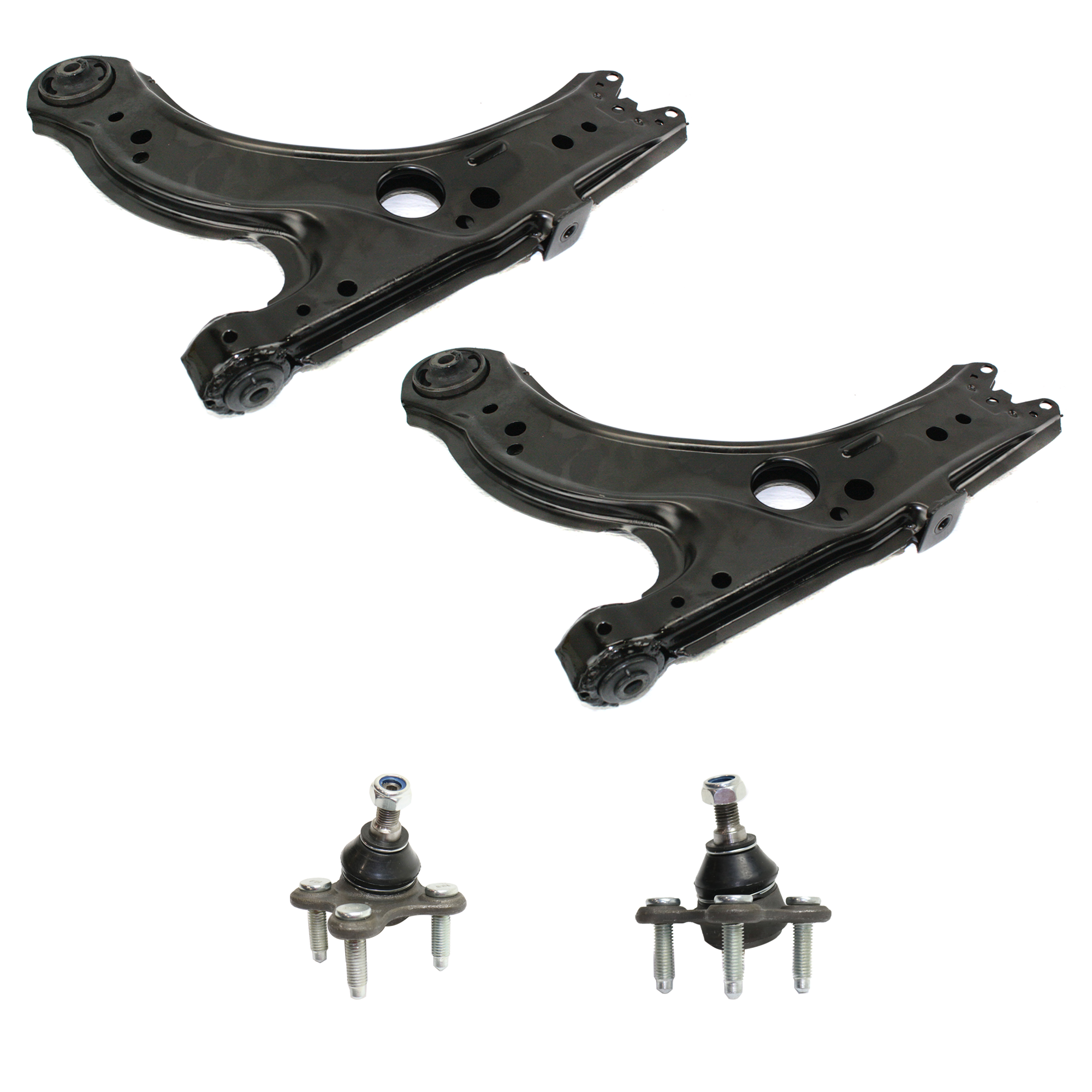AM JETTA 05-06 FRONT CONTROL ARM RH AND LH Lower 4 pc Kit with Ball Joint SKU KIT 070224 C541 OEM 1J0407151B 1J0407151C 1015972
