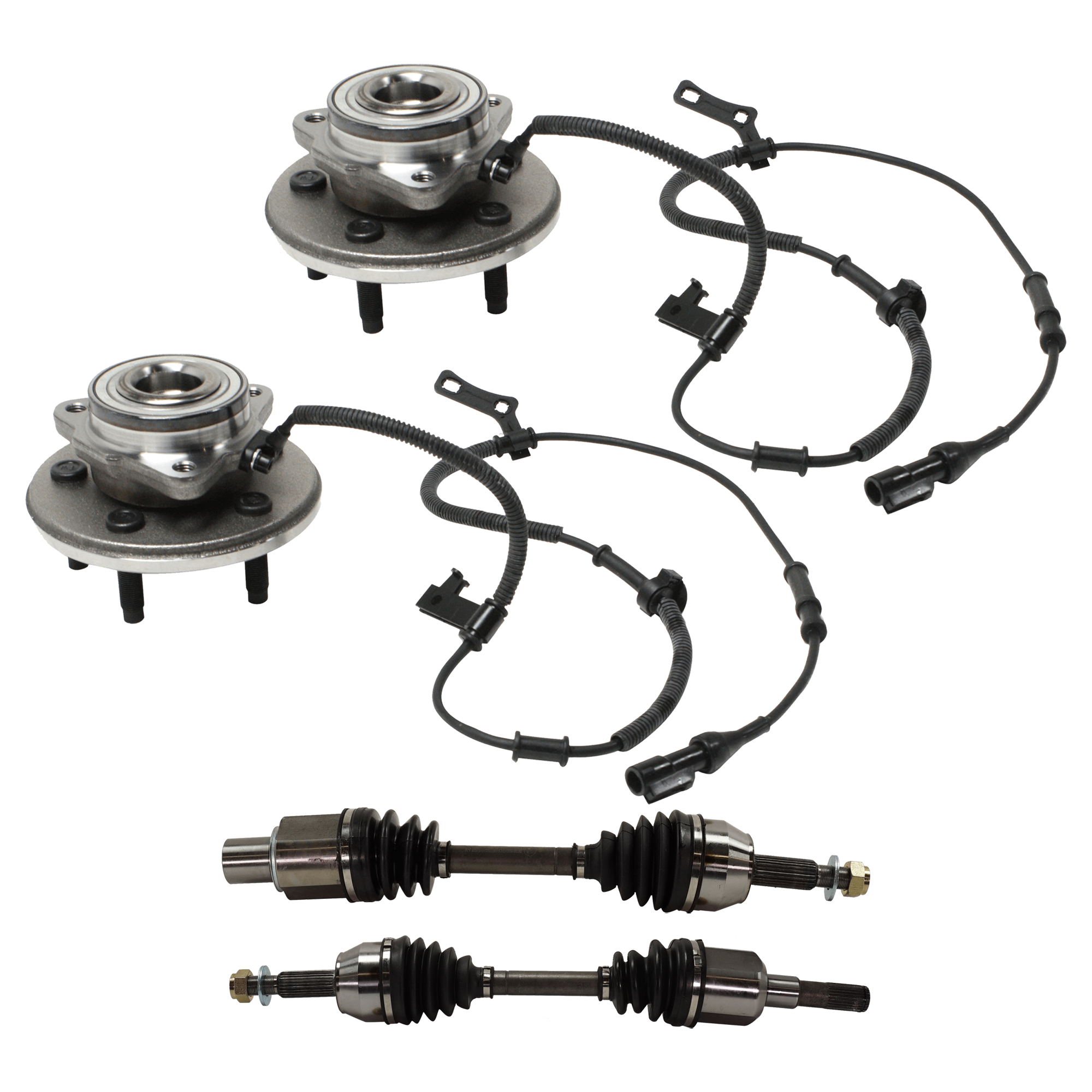 AM EXPLORER 06-10 FRONT HUB ASSEMBLY RH=LH 4 pc Kit with Axle Assembly SKU KIT 070224 C549
