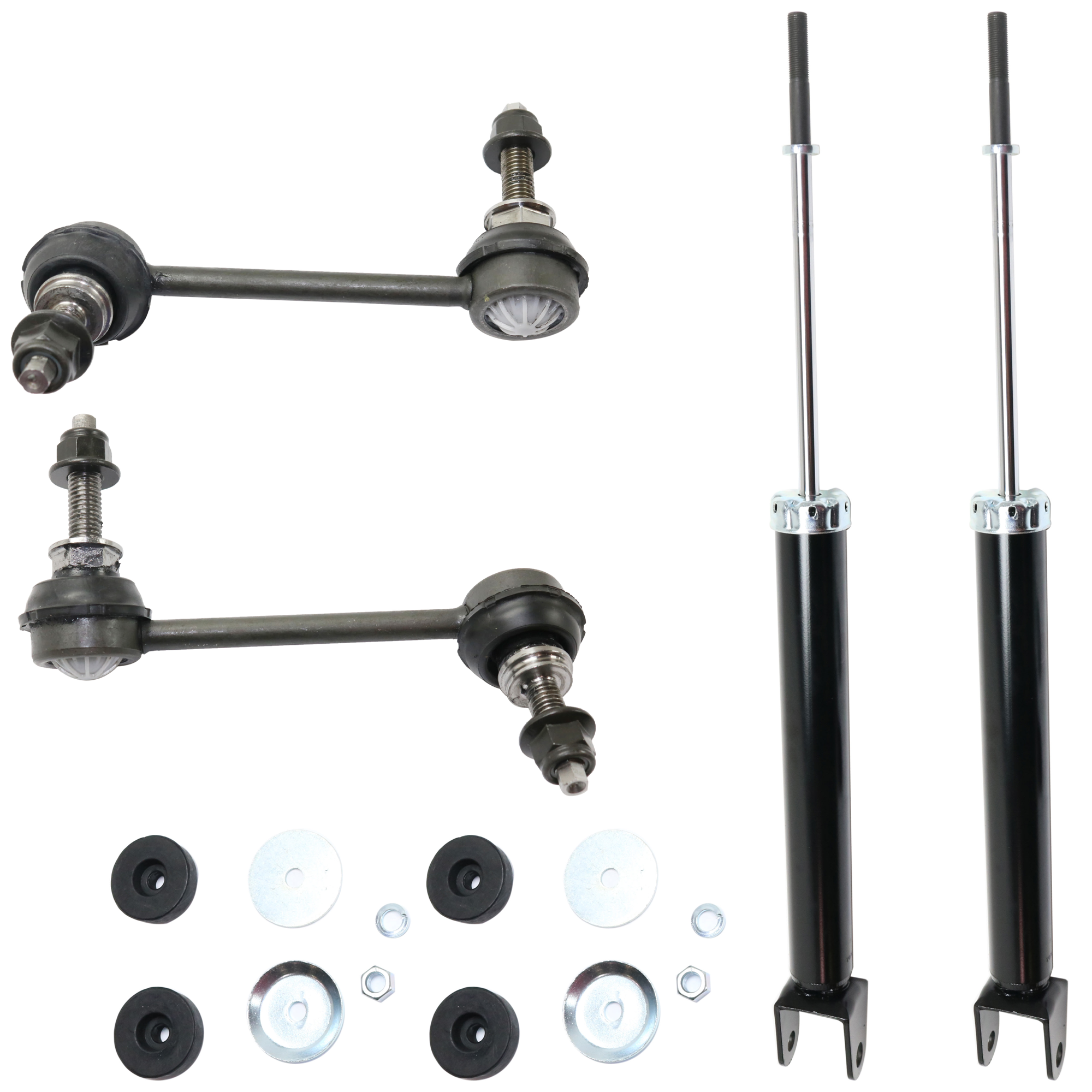 AM EXPLORER 11-12 REAR FULLY LOADED STRUT RH AND LH 4 pc Kit with Sway Bar Link SKU KIT 070224 C557 OEM BB5Z18125B 8A8Z5K484D 8A8Z5K48