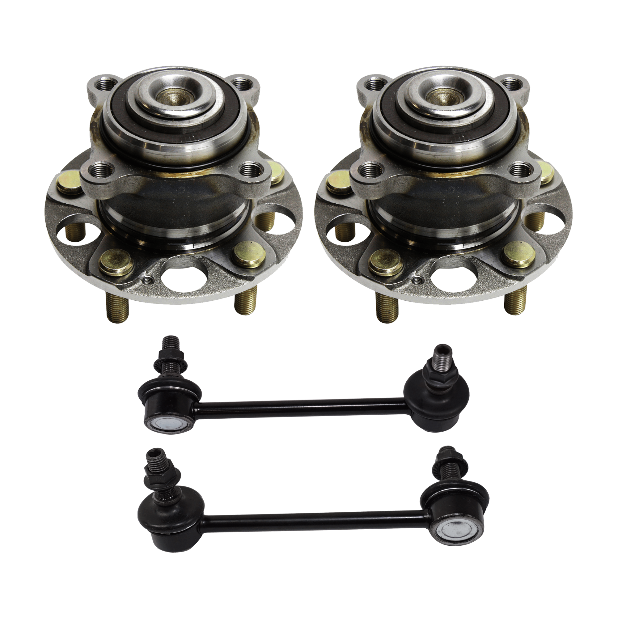 AM ACCORD 08-12 REAR HUB ASSEMBLY RH=LH 4 pc kit with Sway Bar Link SKU KIT 070224 C558 OEM 42200TA0A51-52325TA0A01-52320T