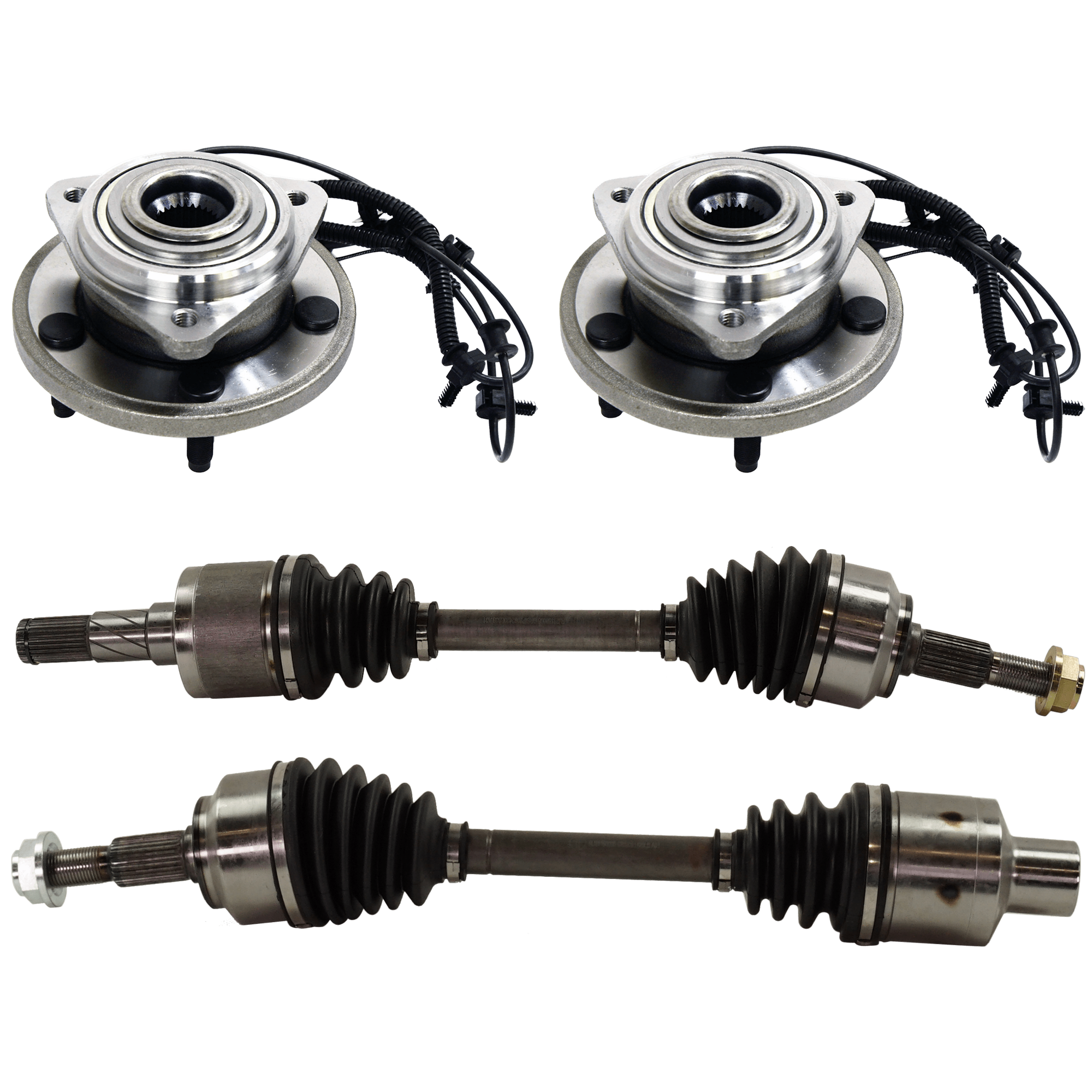 AM GRAND CHEROKEE 05-10 FRONT HUB ASSEMBLY RH=LH 4 pc kit with Axle Assembly SKU KIT 070224 C563