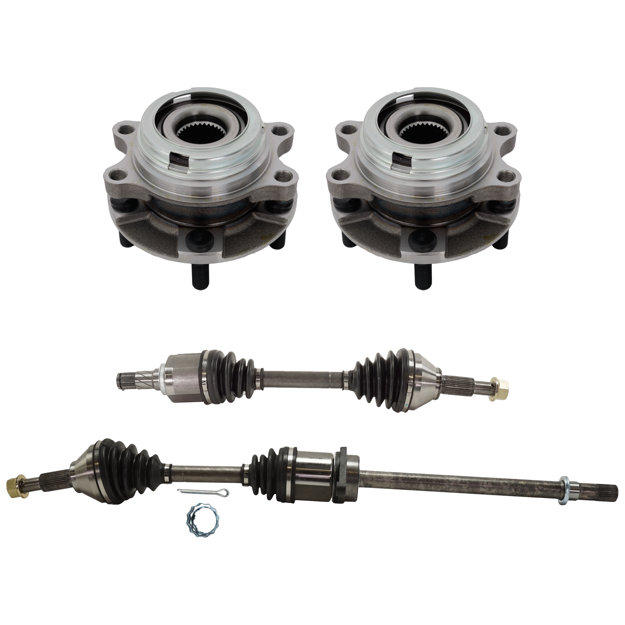 AM ALTIMA 07-12 FRONT CV AXLE ASSEMBLY RH AND LH 4 pc Kit with Wheel Hub SKU KIT 070224 C573 OEM 91285204