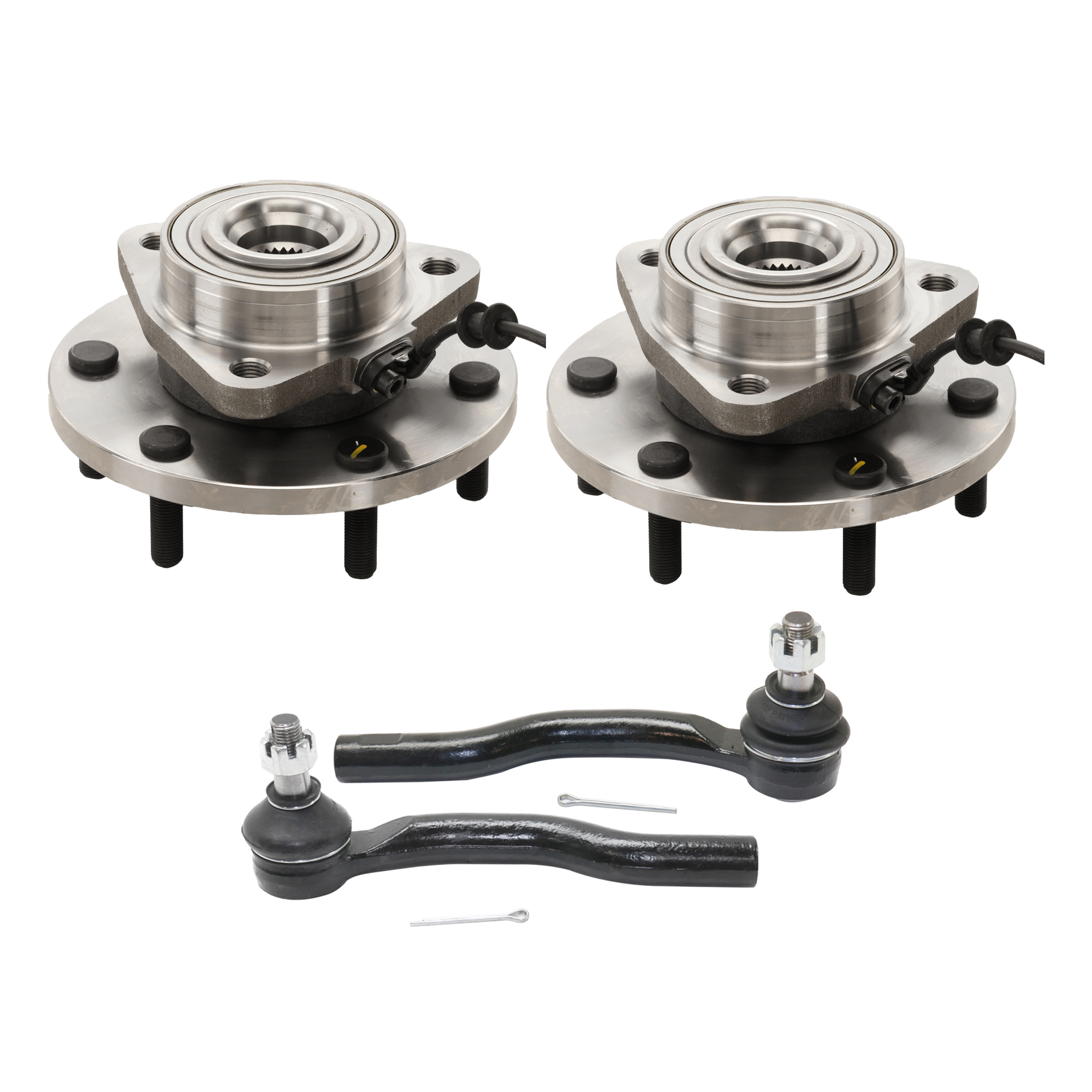 AM TITAN ARMADA 08-12 FRONT HUB ASSEMBLY RH AND LH Outer 4 pc kit with Tie Rod End SKU KIT 070224 C579 OEM 515125-715125-40202ZR40A 40202