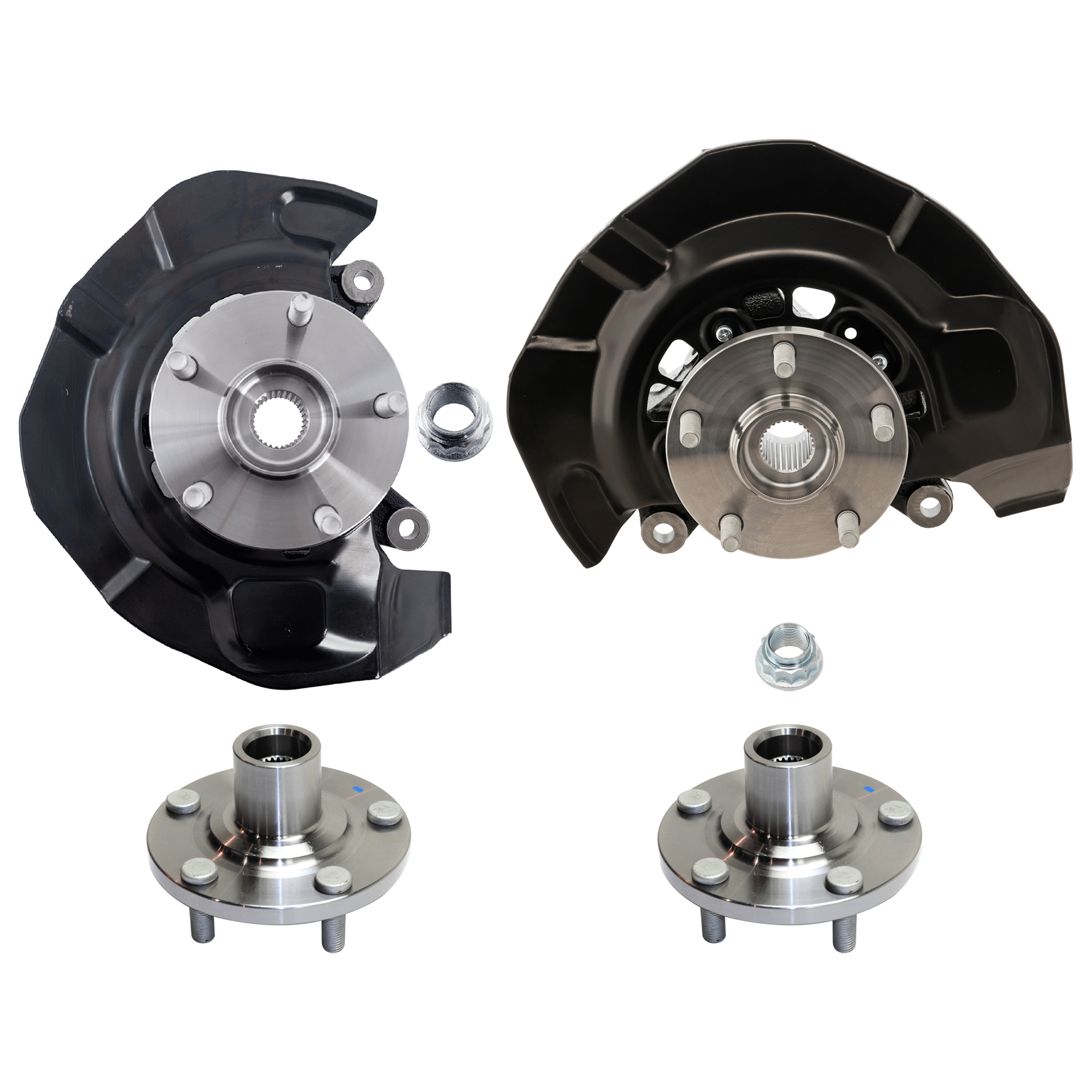 AM HIGHLANDER 04-07 FRONT KNUCKLE RH AND LH 4 pc Kit Steering with Wheel Hub SKU KIT 070224 C594 OEM 9692500-4321258020-4350228100