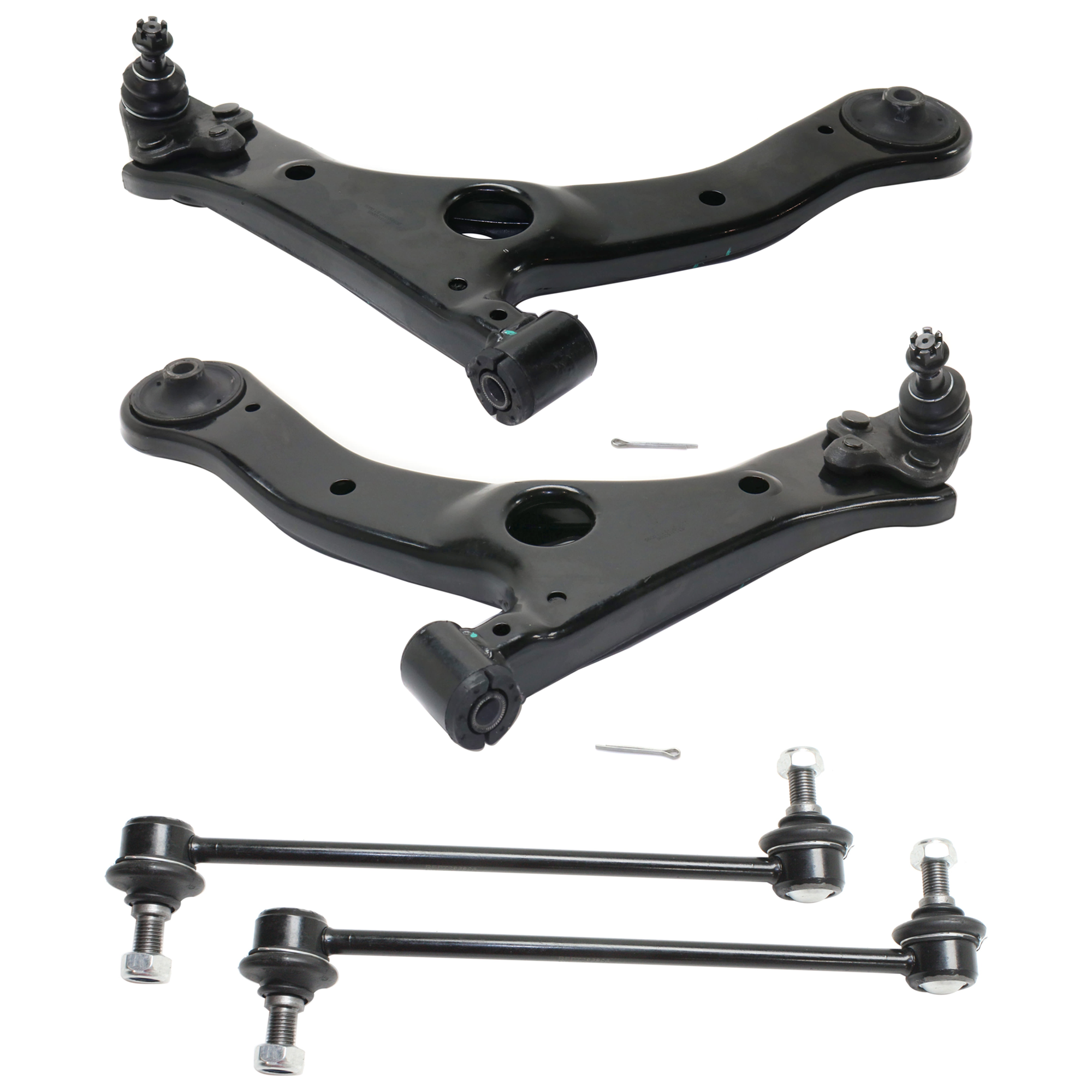 AM COROLLA 13-19 FRONT CONTROL ARM RH AND LH Lower 4 pc kit with Sway Bar Link SKU KIT 070224 C599 OEM 4806802300-4806902300-18354-10
