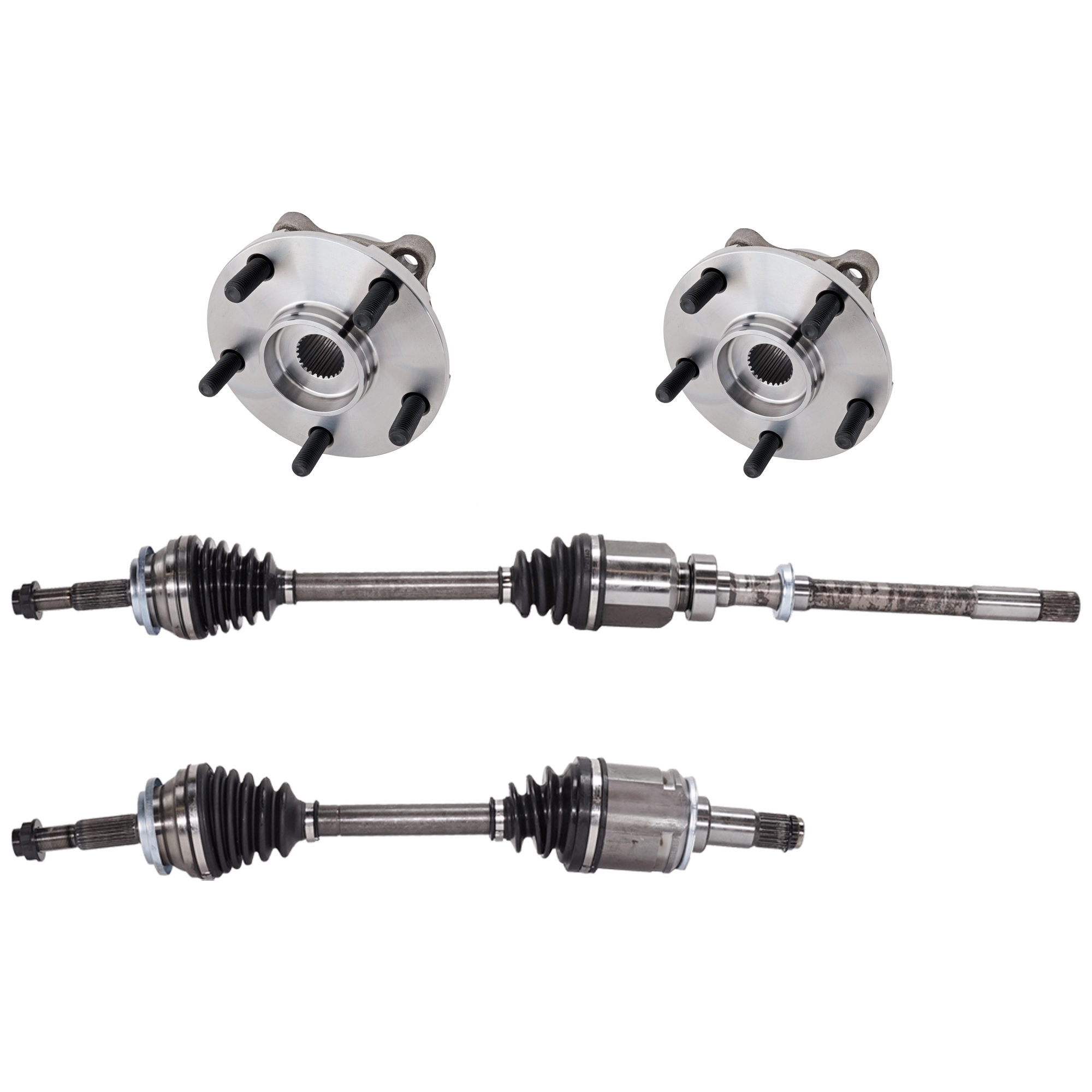AM RAV4-06-12 FRONT CV AXLE ASSEMBLY RH AND LH 4 pc kit with Wheel Hub SKU KIT 070224 C604 OEM 435500R010