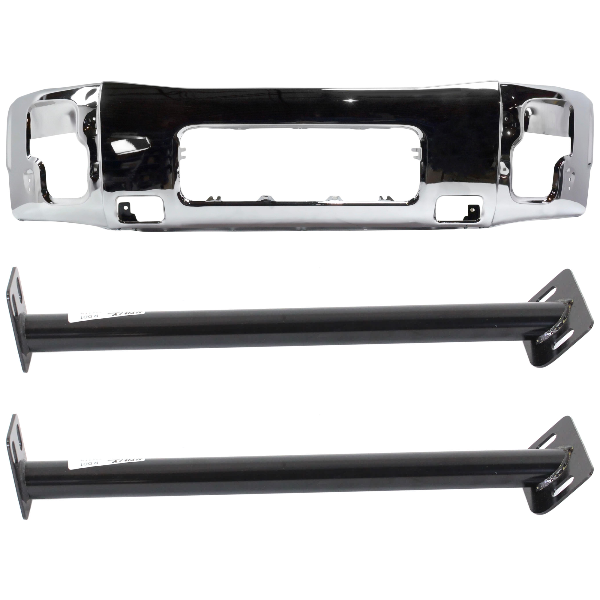AM TITAN 08-15 FRONT BUMPER RH AND LH 3 pc kit w Bumper Bracket SKU KIT 070224 C614 Partslink NI1002136 NI1032105 OEM 62022ZR08A 62222ZR00A