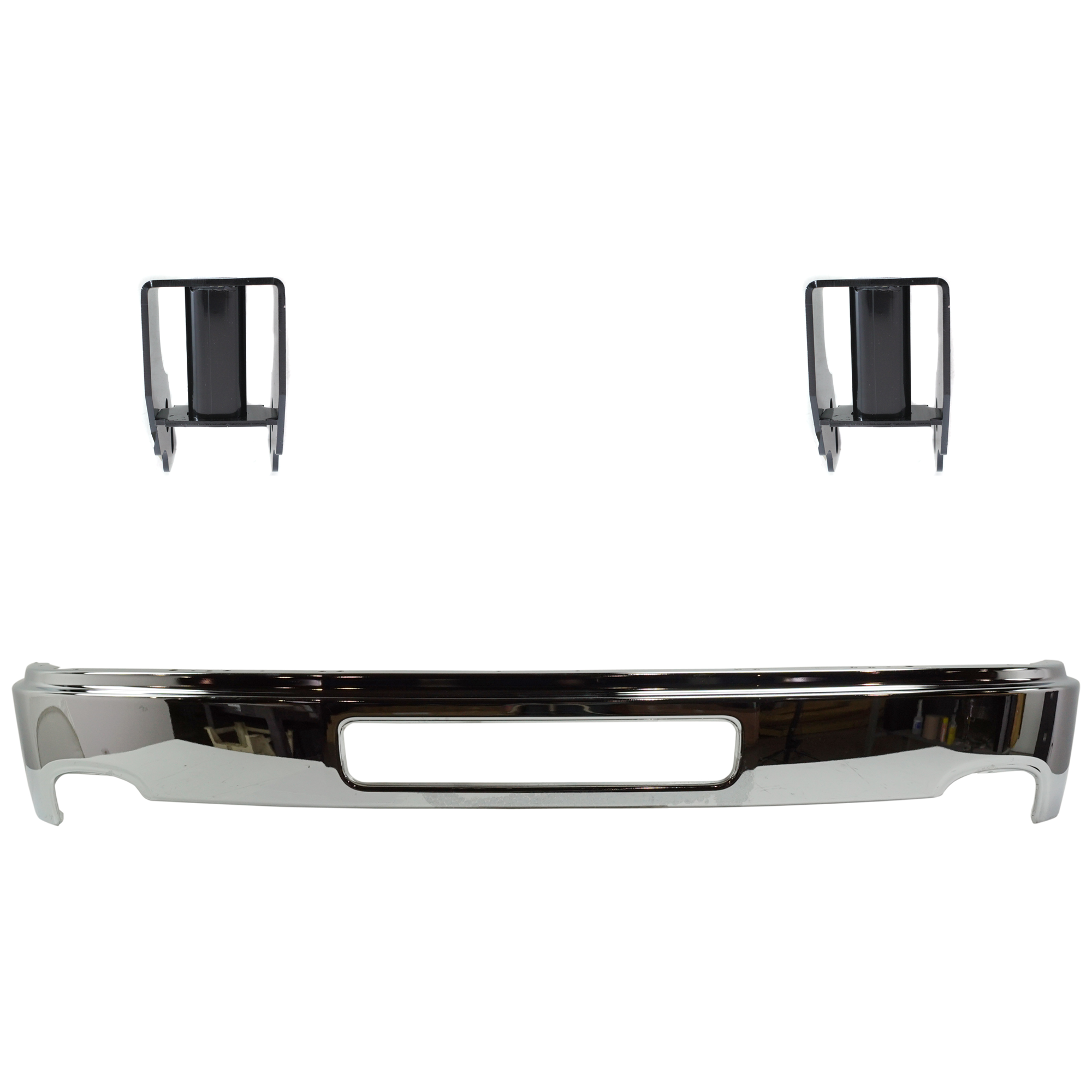 AM SIERRA 2500-3500 HD 11-14 FRONT BUMPER RH AND LH 3 pc kit w Bumper Bracket SKU KIT 070224 C637 Partslink GM1002839 GM1066195 OEM 25998989-20966182