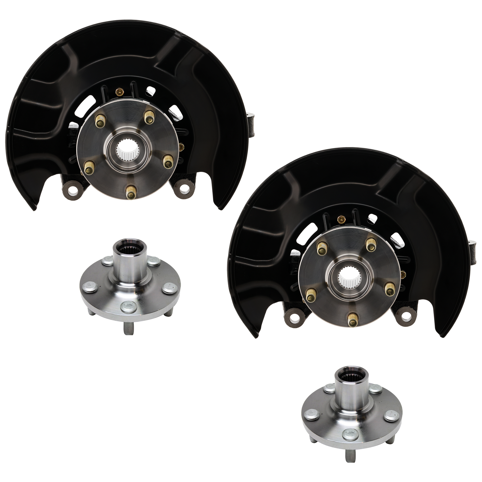 AM COROLLA MATRIX 09-13 FRONT KNUCKLE RH AND LH 3 pc Kit Steering with Wheel Hub SKU KIT 070224 C652 OEM 510070-9691200-4321102220-4321