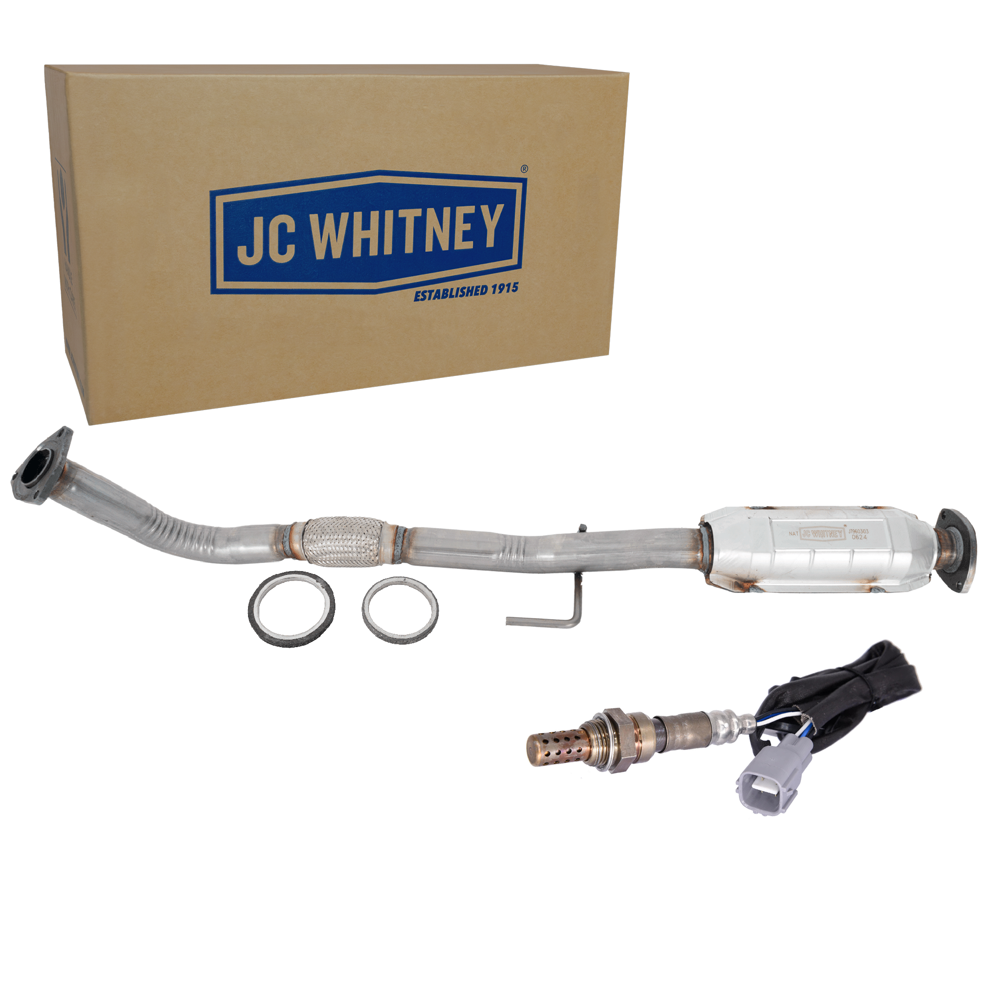 AM CAMRY 97-01 SOLARA 99-01 CATALYTIC CONVERTER 2 pc Kit with Oxygen Sensor SKU KIT 070324 R009