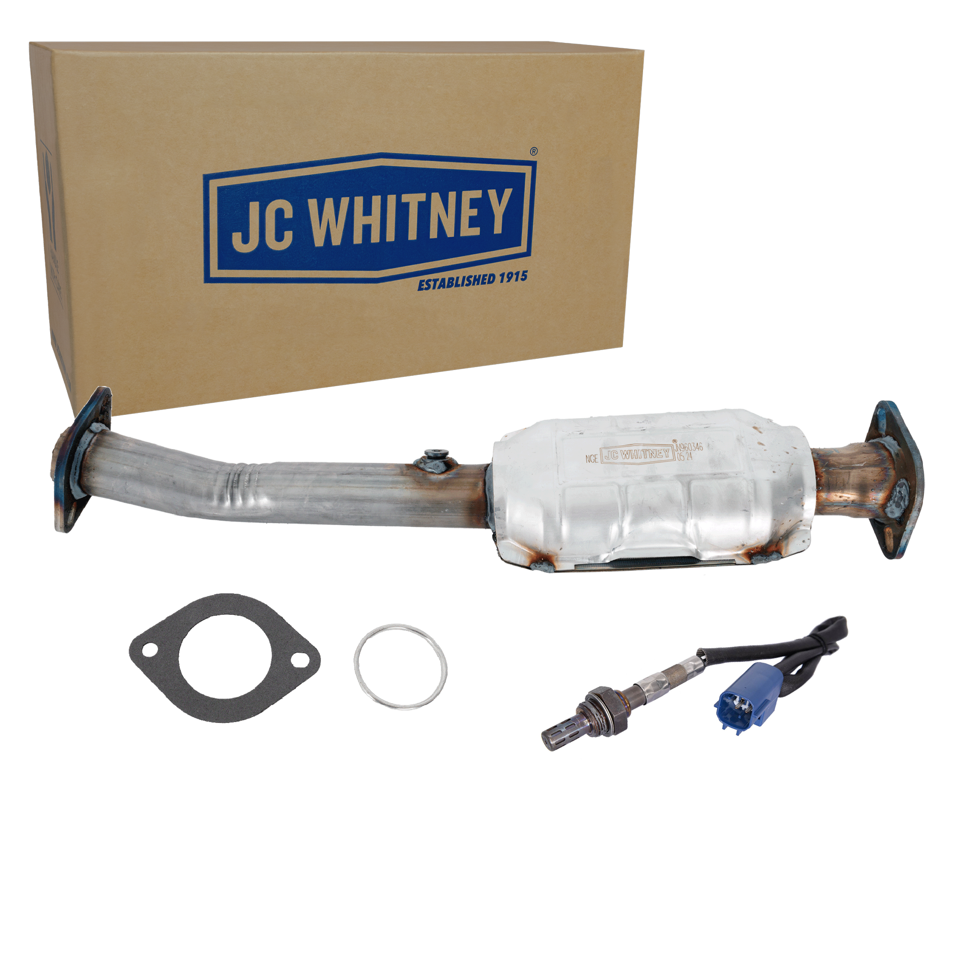 AM FRONTIER 05-12 NV SERIES FULL SIZE VAN 12-17 CATALYTIC CONVERTER LH 2 pc Kit with Oxygen Sensor SKU KIT 070324 R010