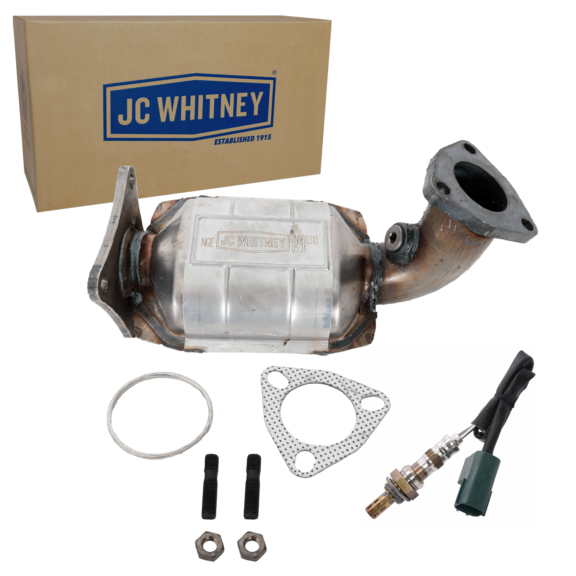 AM ALTIMA 05-06 MAXIMA 04-08 CATALYTIC CONVERTER 2 pc Kit with Oxygen Sensor SKU KIT 070324 R023