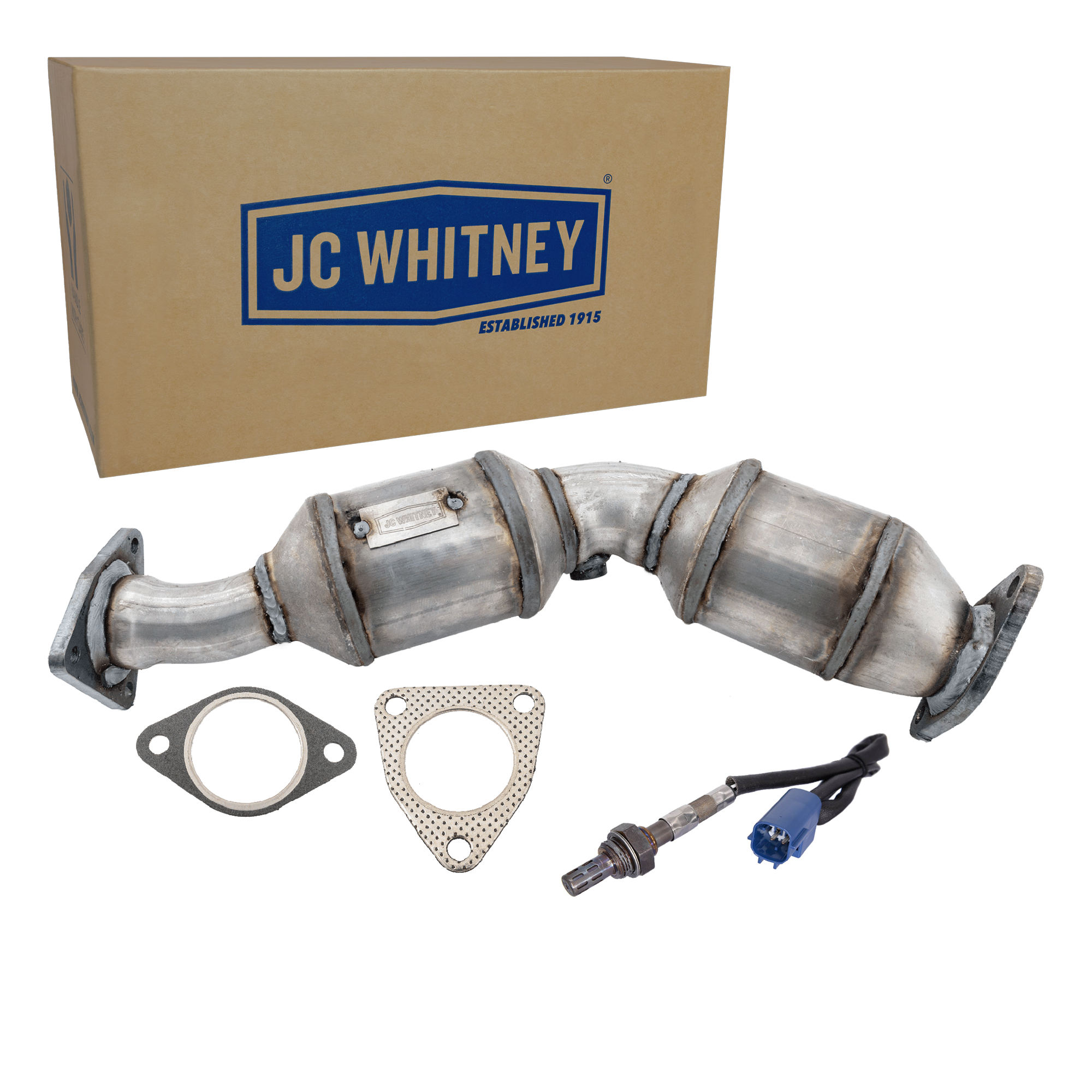 AM FX35 G35-03-06 CATALYTIC CONVERTER RH 2 pc Kit with Oxygen Sensor SKU KIT 070324 R034
