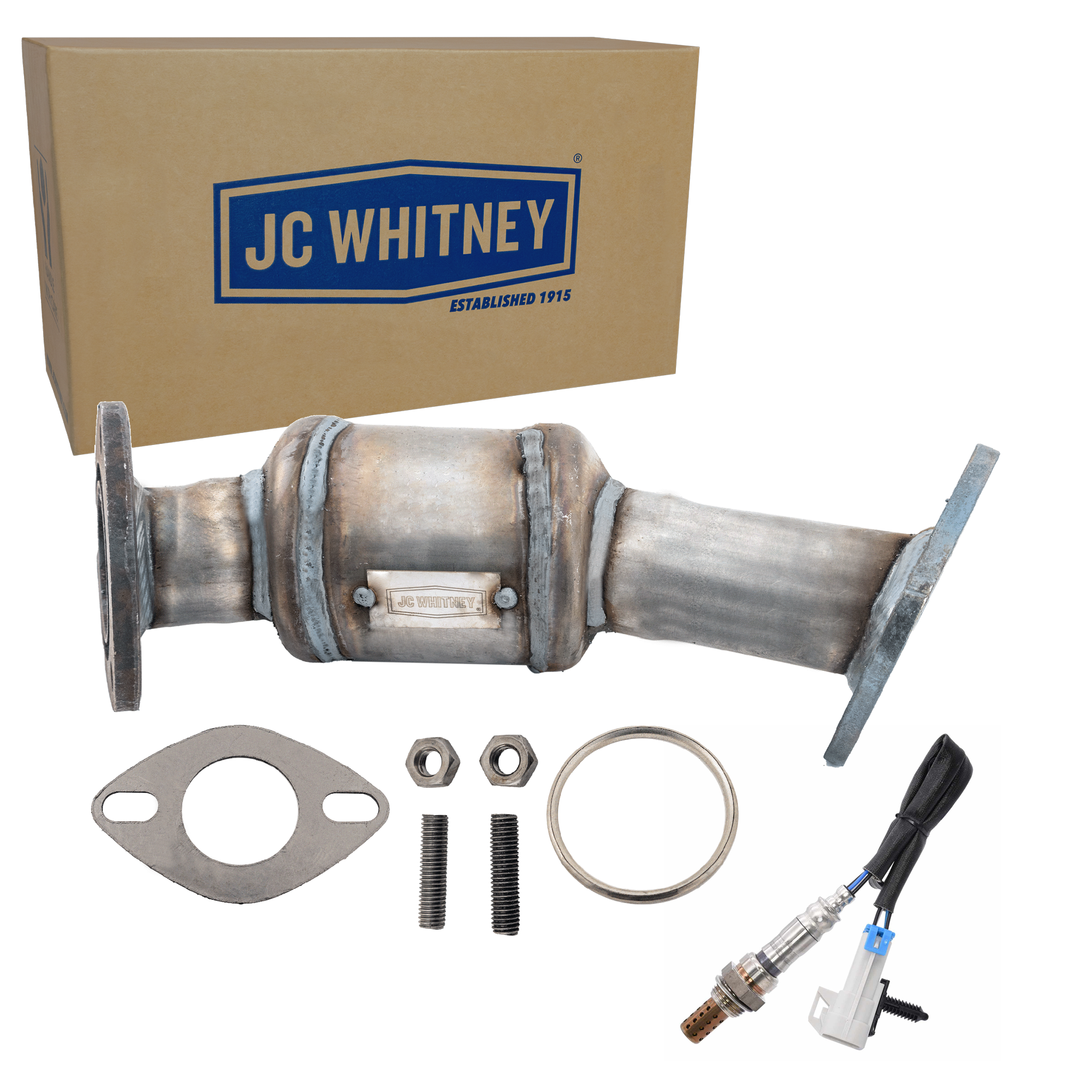 AM ACADIA 07-08 ENCLAVE 08-08 FRONT CATALYTIC CONVERTER LH 2 pc Kit 6 Cyl 3.6L Eng. with Oxygen Sensor Before Catalytic Converter SKU KIT 070324 R045