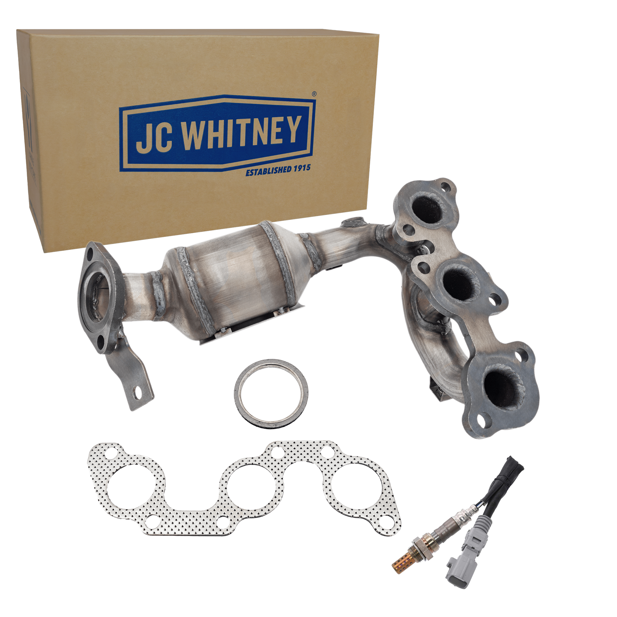 AM RX330-04-06 HIGHLANDER 04-07 CATALYTIC CONVERTER 2 pc Kit with Oxygen Sensor SKU KIT 070324 R051