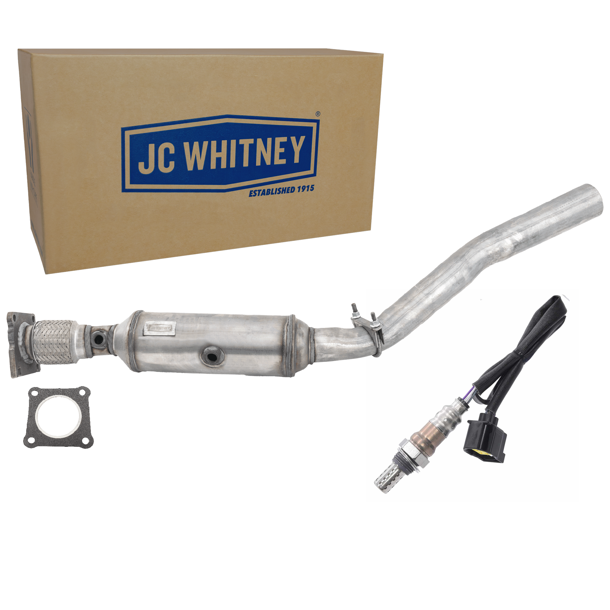 AM AVENGER 08-10 CALIBER 07-10 CATALYTIC CONVERTER 2 pc Kit with Oxygen Sensor SKU KIT 070324 R054