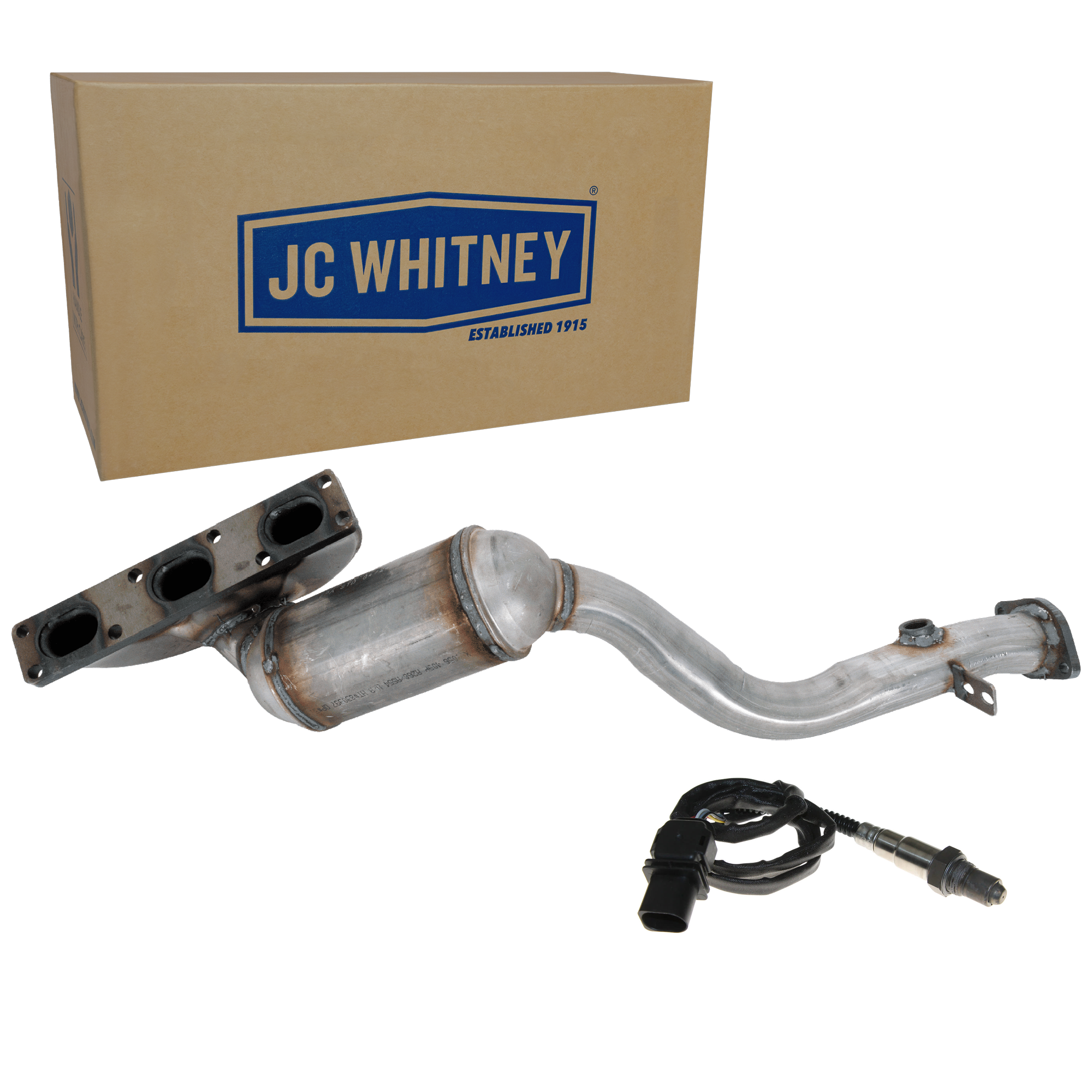 AM 3 SERIES 03-06 CATALYTIC CONVERTER Front 2 pc Kit with Oxygen Sensor SKU KIT 070324 R061