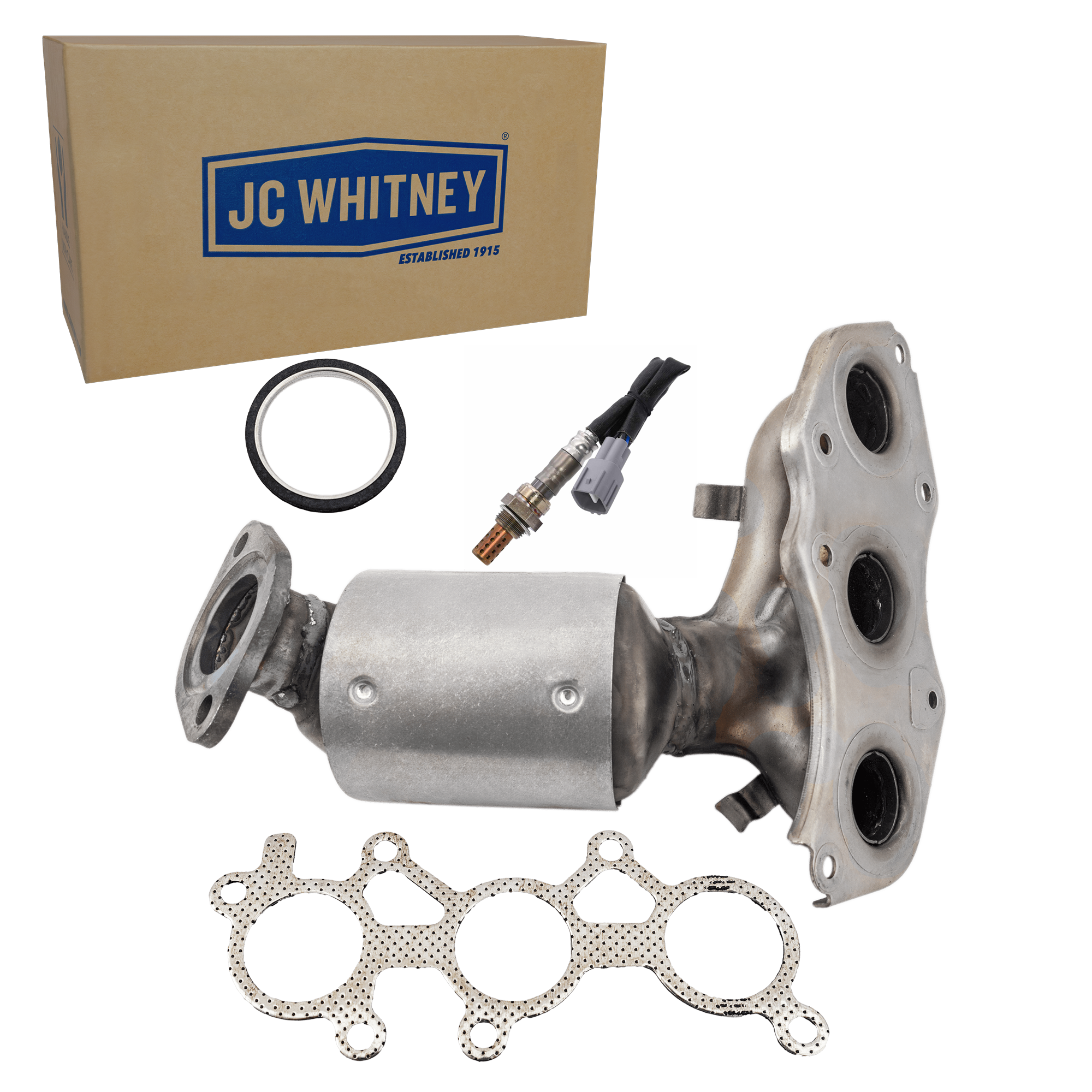 AM AVALON 05-18 CAMRY 07-17 CATALYTIC CONVERTER RH 2 pc Kit with Oxygen Sensor SKU KIT 070324 R063
