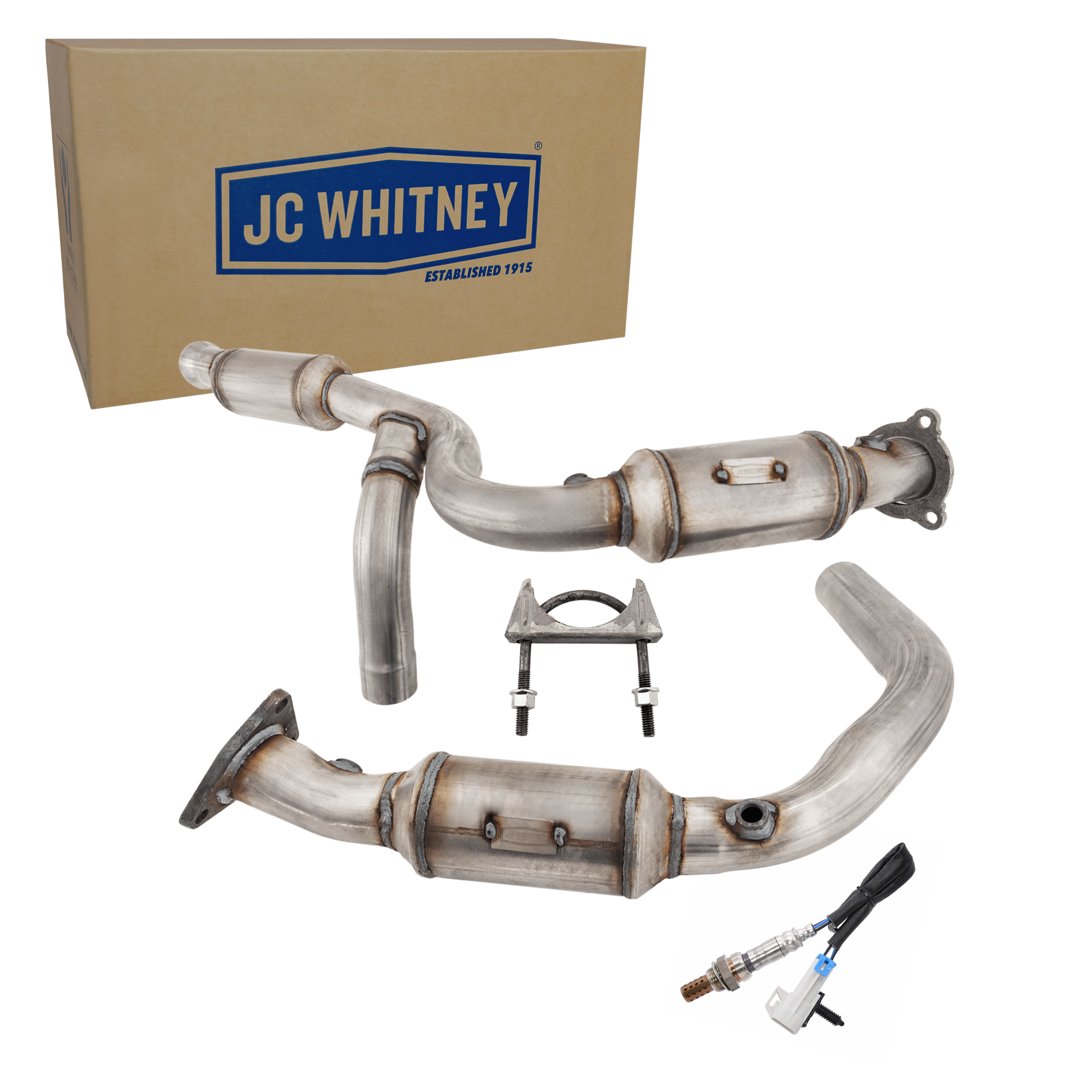 AM AVALANCHE SIERRA 1500-09-13 CATALYTIC CONVERTER 2 pc Kit w Oxygen Sensor Before Catalytic Converter SKU KIT 070324 R067