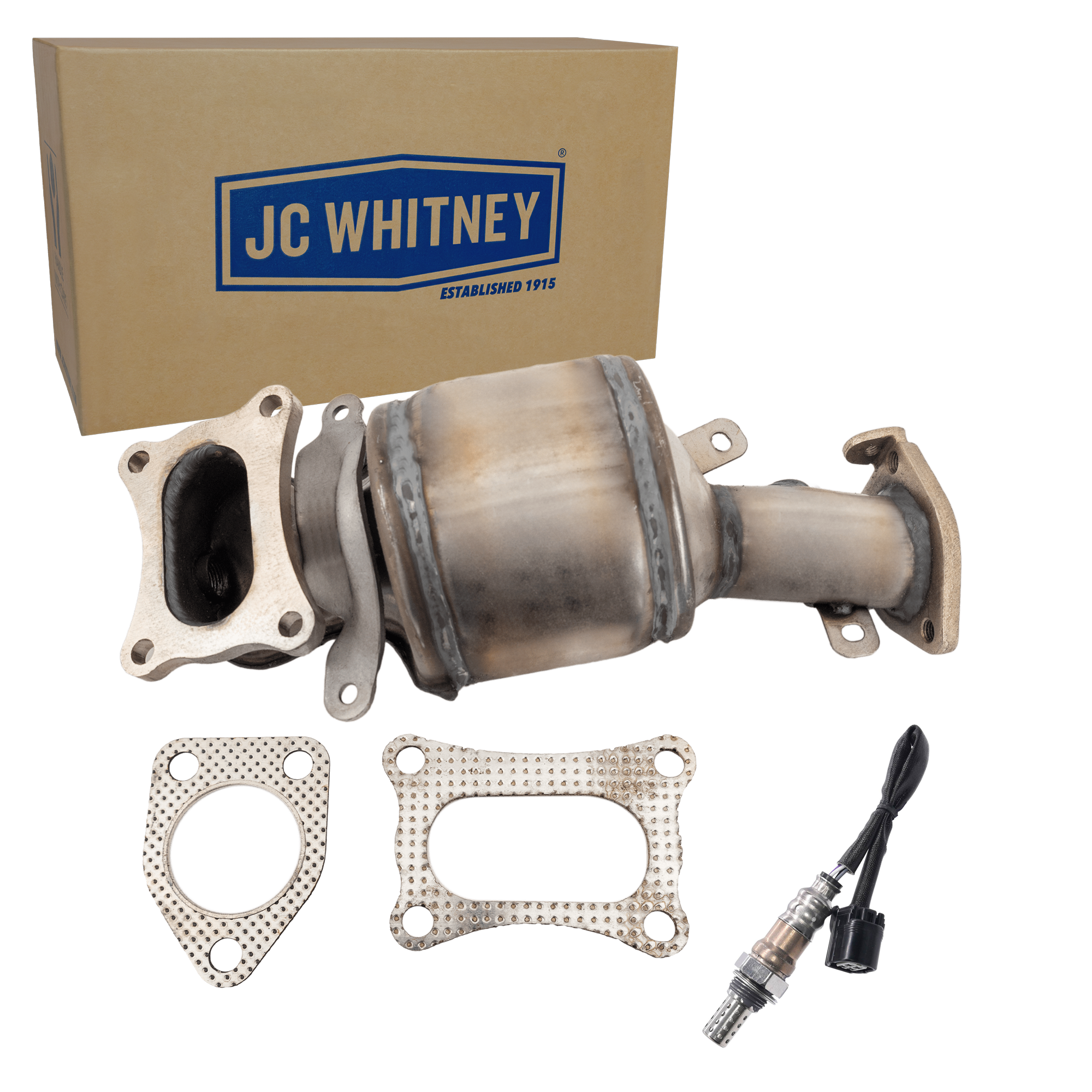 AM TLX 16-17 RDX 17-18 CATALYTIC CONVERTER RH 2 pc Kit with Oxygen Sensor SKU KIT 070324 R079