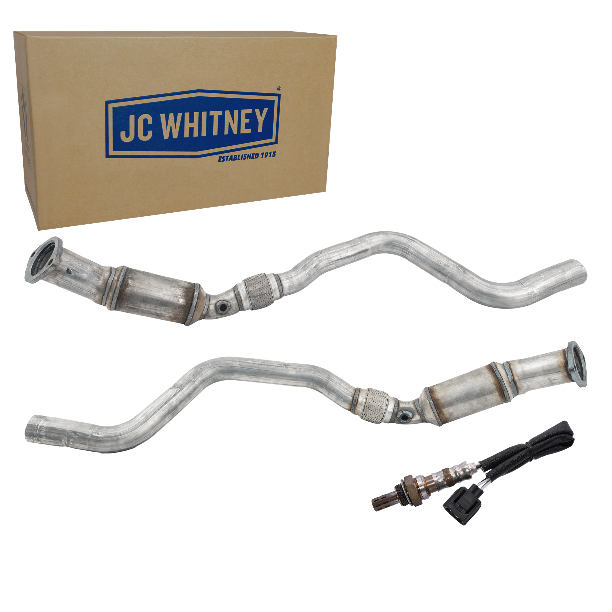 AM CHRYSLER 300 MAGNUM 05-07 CATALYTIC CONVERTER RH AND LH 3 pc Kit with Oxygen Sensor After Catalytic Converter SKU KIT 070324 R098