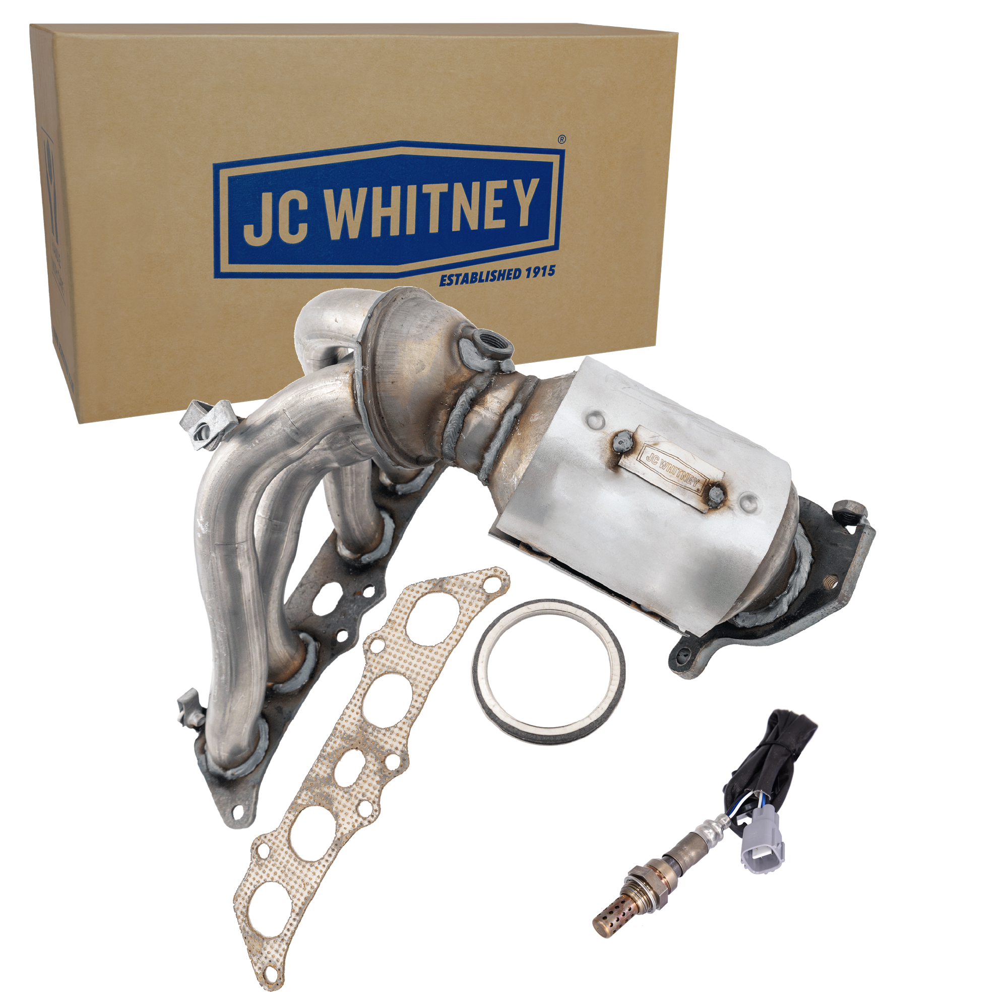 AM CAMRY 97-01 SOLARA 99-01 CATALYTIC CONVERTER 2 pc Kit with Oxygen Sensor After Catalytic Converter SKU KIT 070324 R101