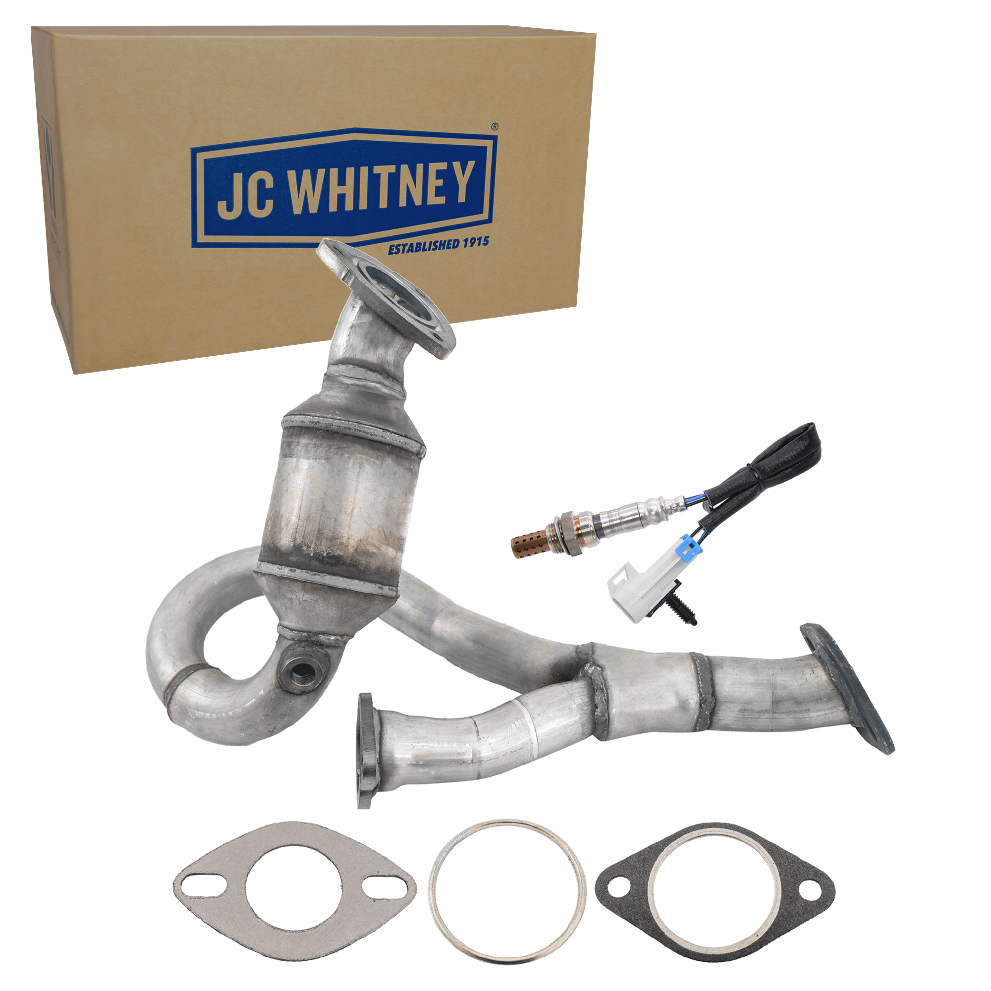 AM G6 AURA 07-09 CATALYTIC CONVERTER RH 2 pc Kit with Oxygen Sensor Before Catalytic Converter SKU KIT 070324 R104