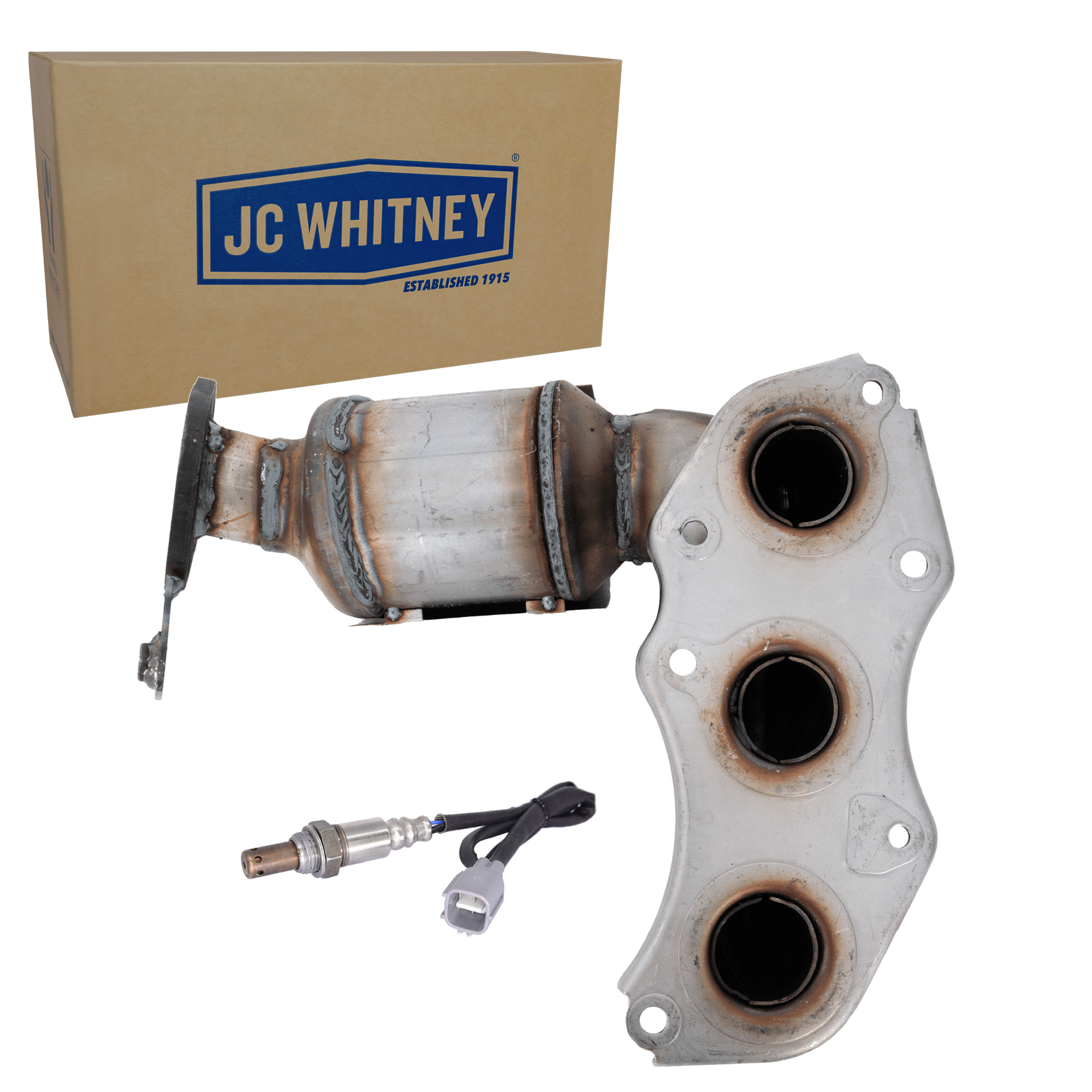 AM AVALON 05-12 CAMRY 07-11 CATALYTIC CONVERTER LH 2 pc Kit with Oxygen Sensor Before Primary Catalytic Converter SKU KIT 070324 R114